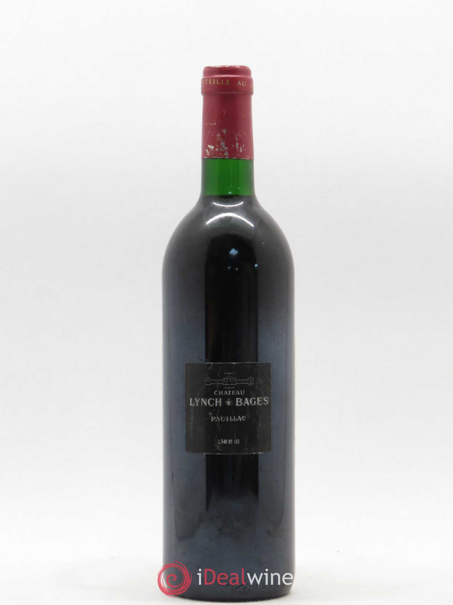 Château Lynch Bages 5ème Grand Cru Classé 1990 - Lot de 1 bouteille - 1