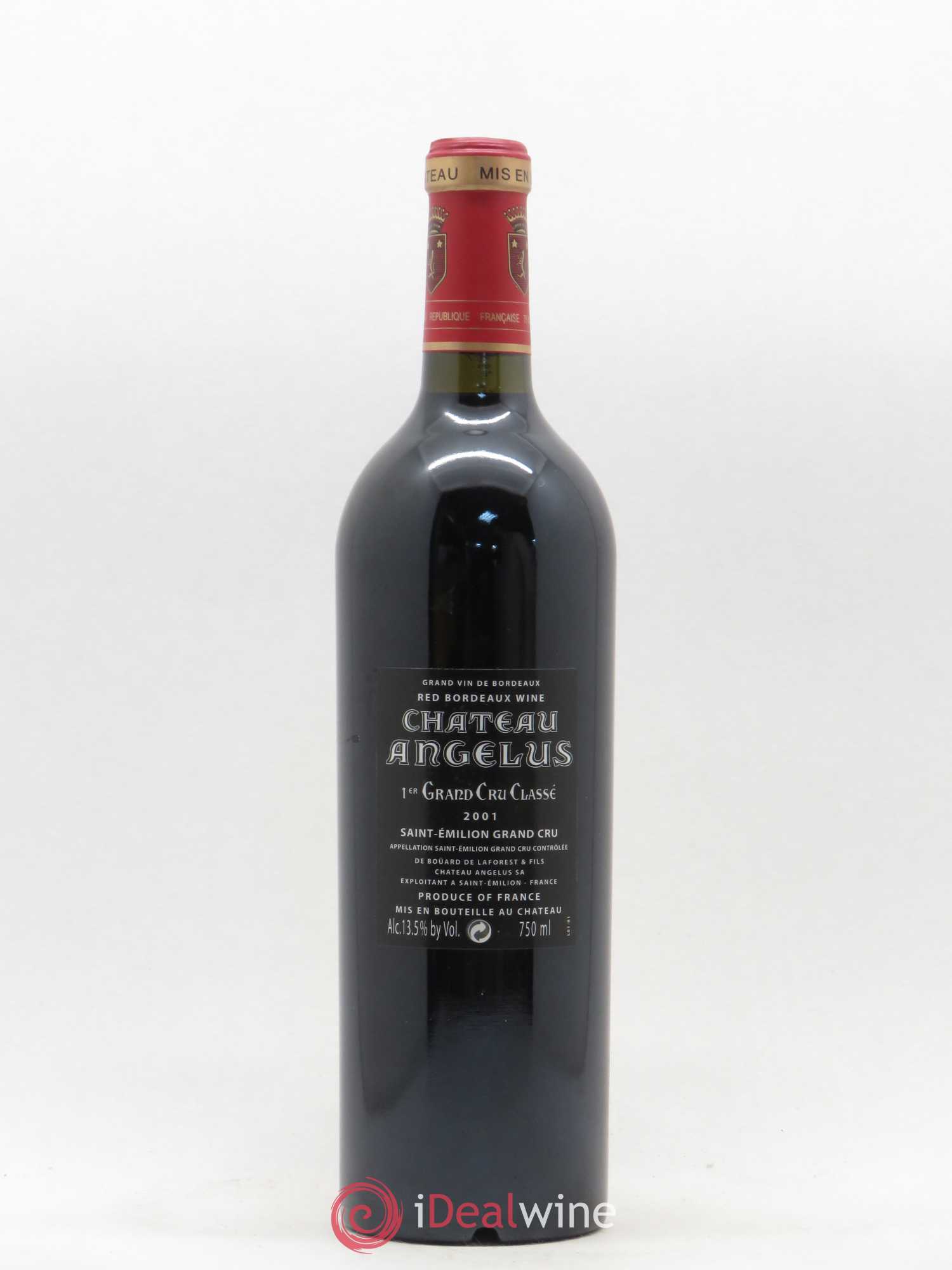 Château Angélus 1er Grand Cru Classé A 2001 - Lot de 1 bouteille - 1