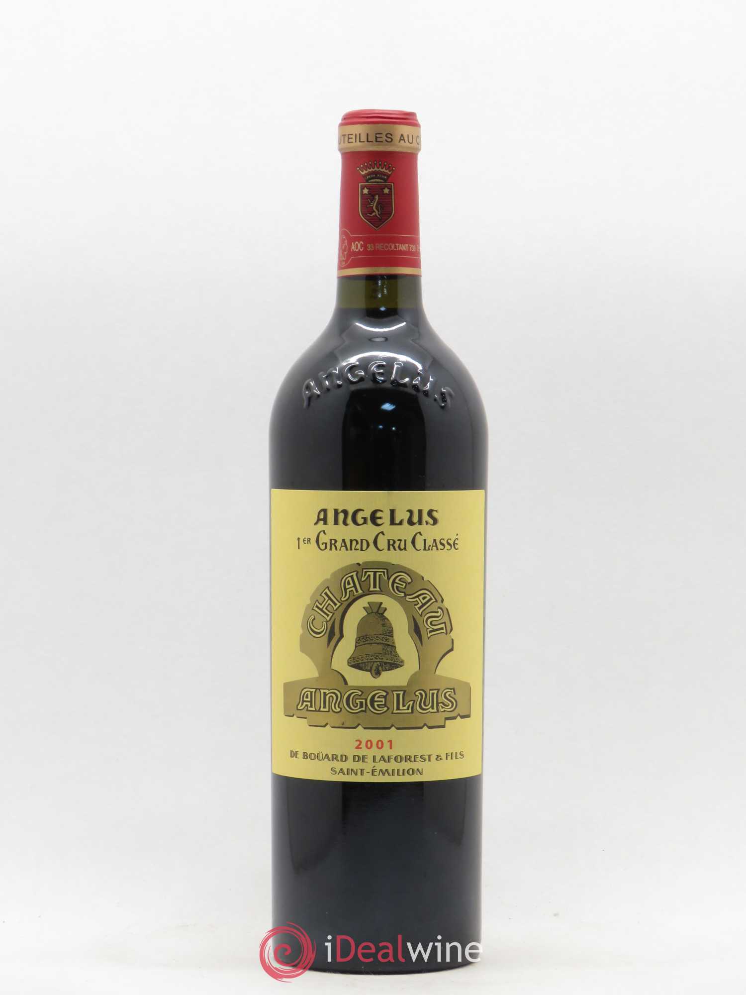 Château Angélus 1er Grand Cru Classé A 2001 - Lot de 1 bouteille - 0