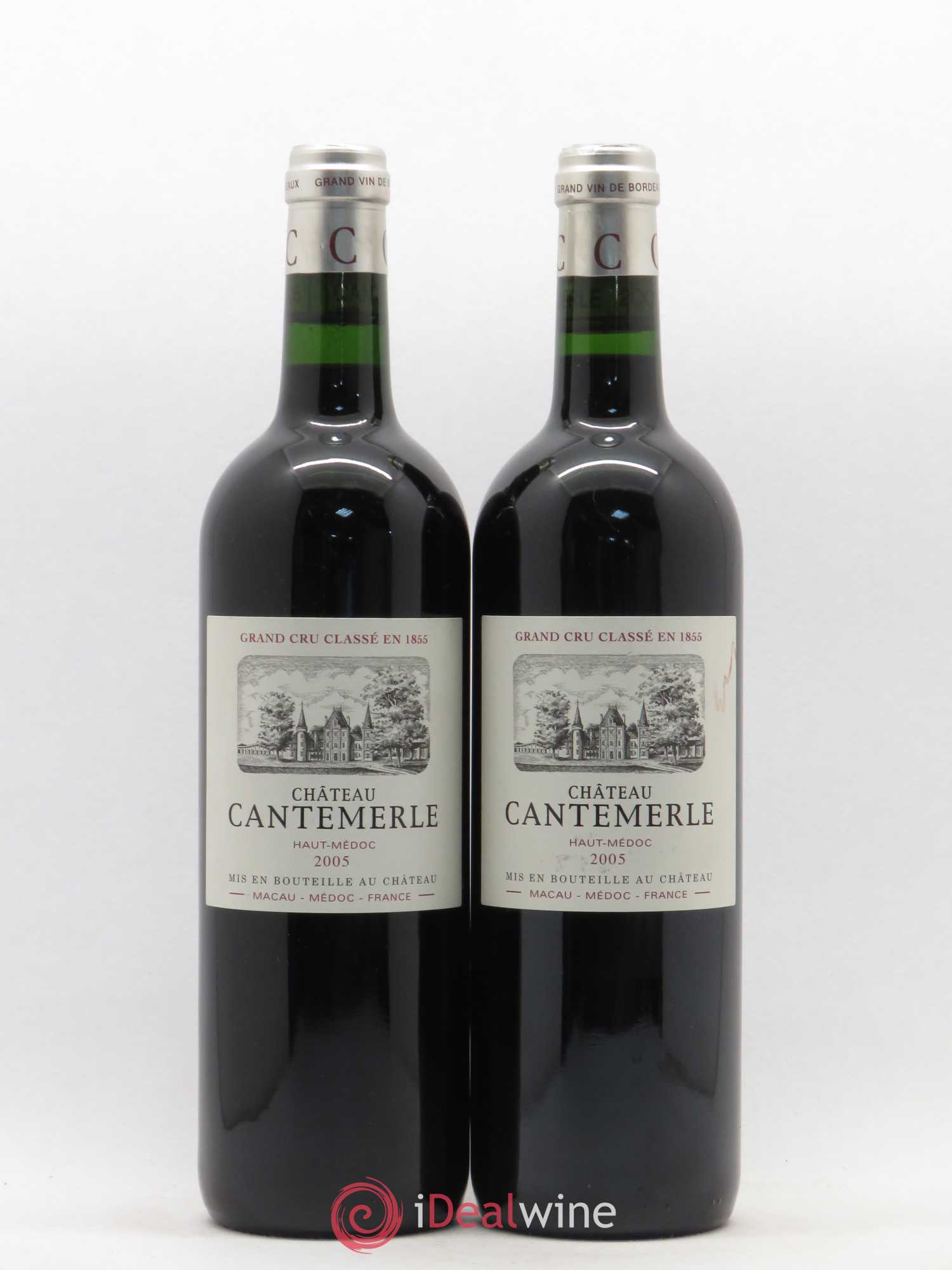 Château Cantemerle 5ème Grand Cru Classé 2005 - Lot de 2 bouteilles - 0