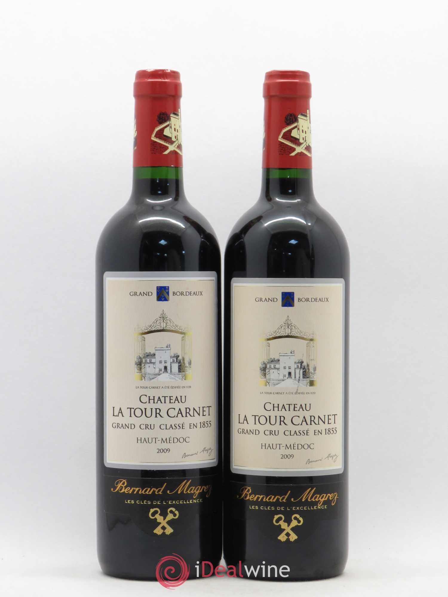 Château la Tour Carnet 4ème Grand Cru Classé 2009 - Lot de 2 bouteilles - 0
