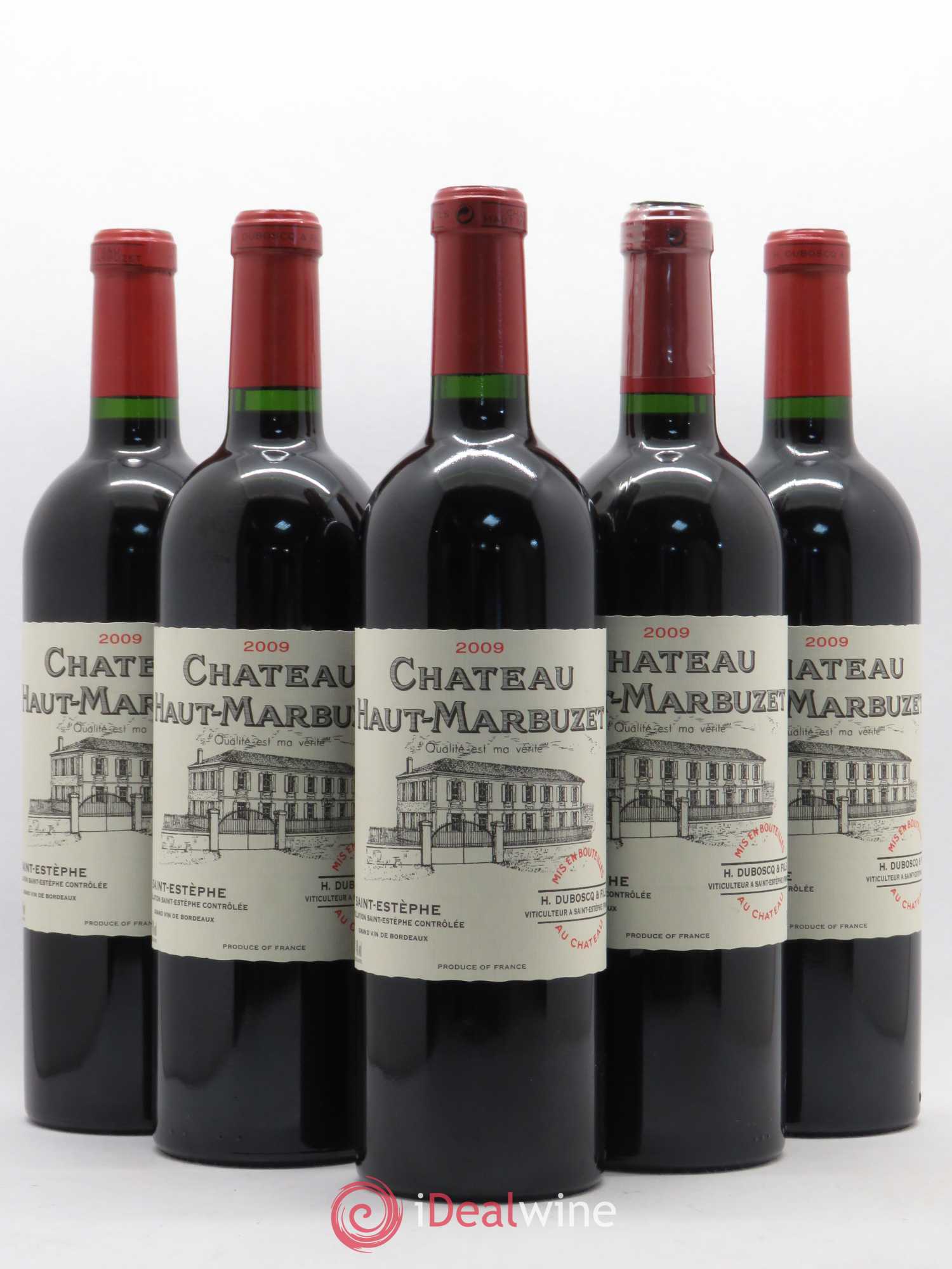Château Haut Marbuzet 2009 - Lot de 5 bouteilles - 0