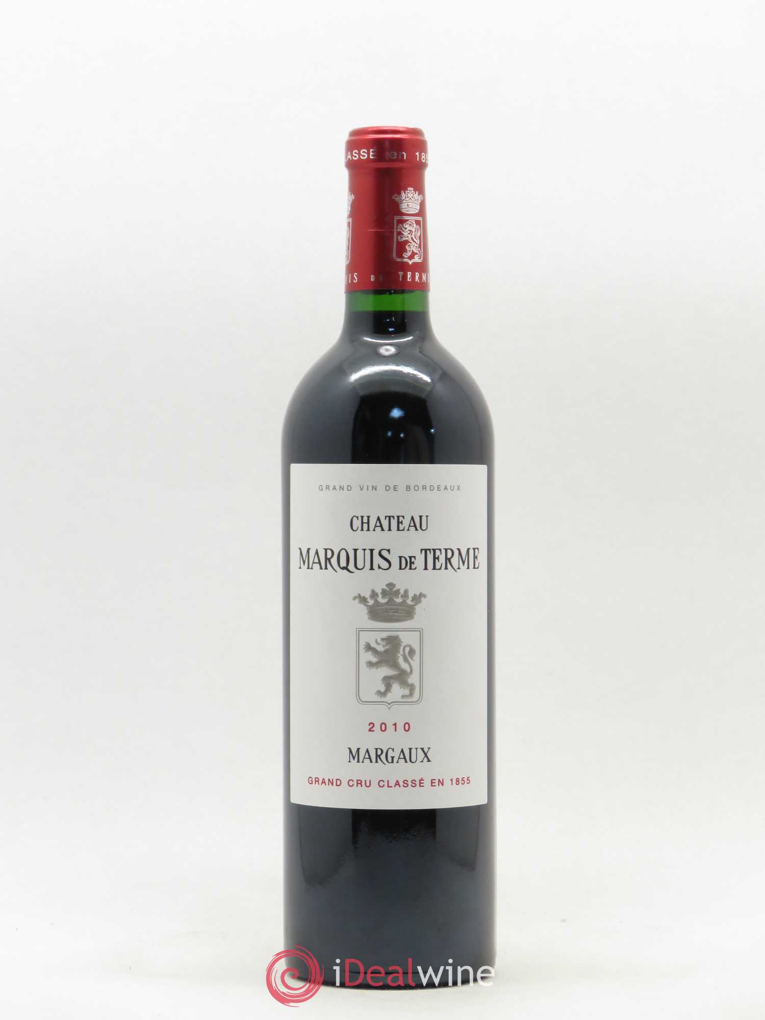 Château Marquis de Terme 4ème Grand Cru Classé 2010 - Lot de 1 bouteille - 0