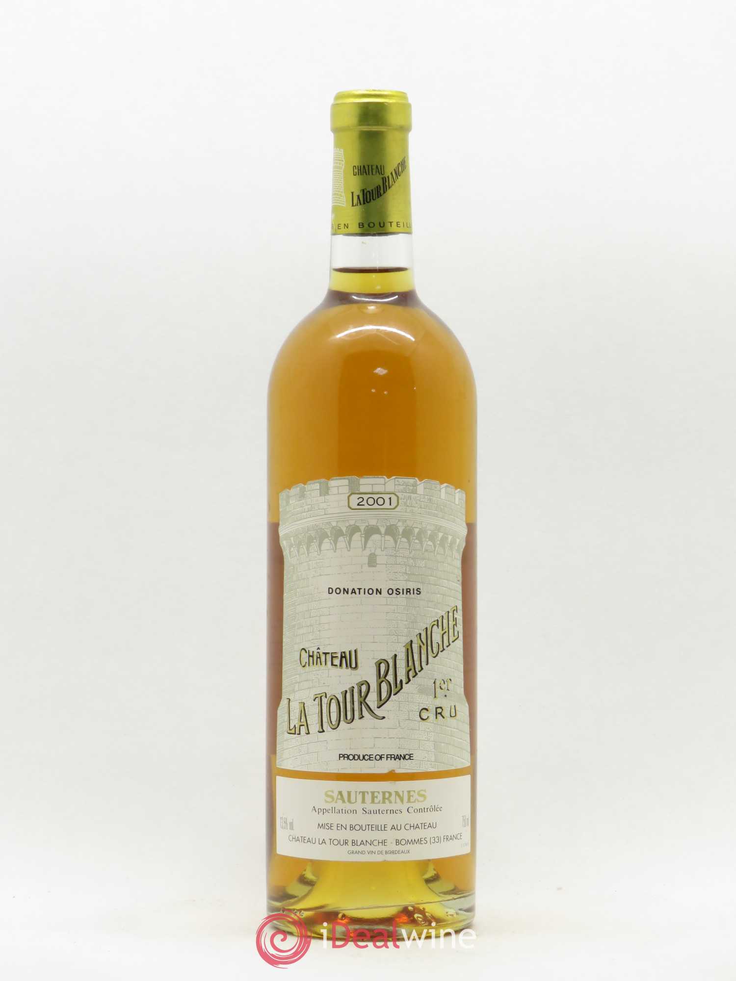 Château la Tour Blanche 1er Grand Cru Classé 2001 - Lot de 1 bouteille - 0