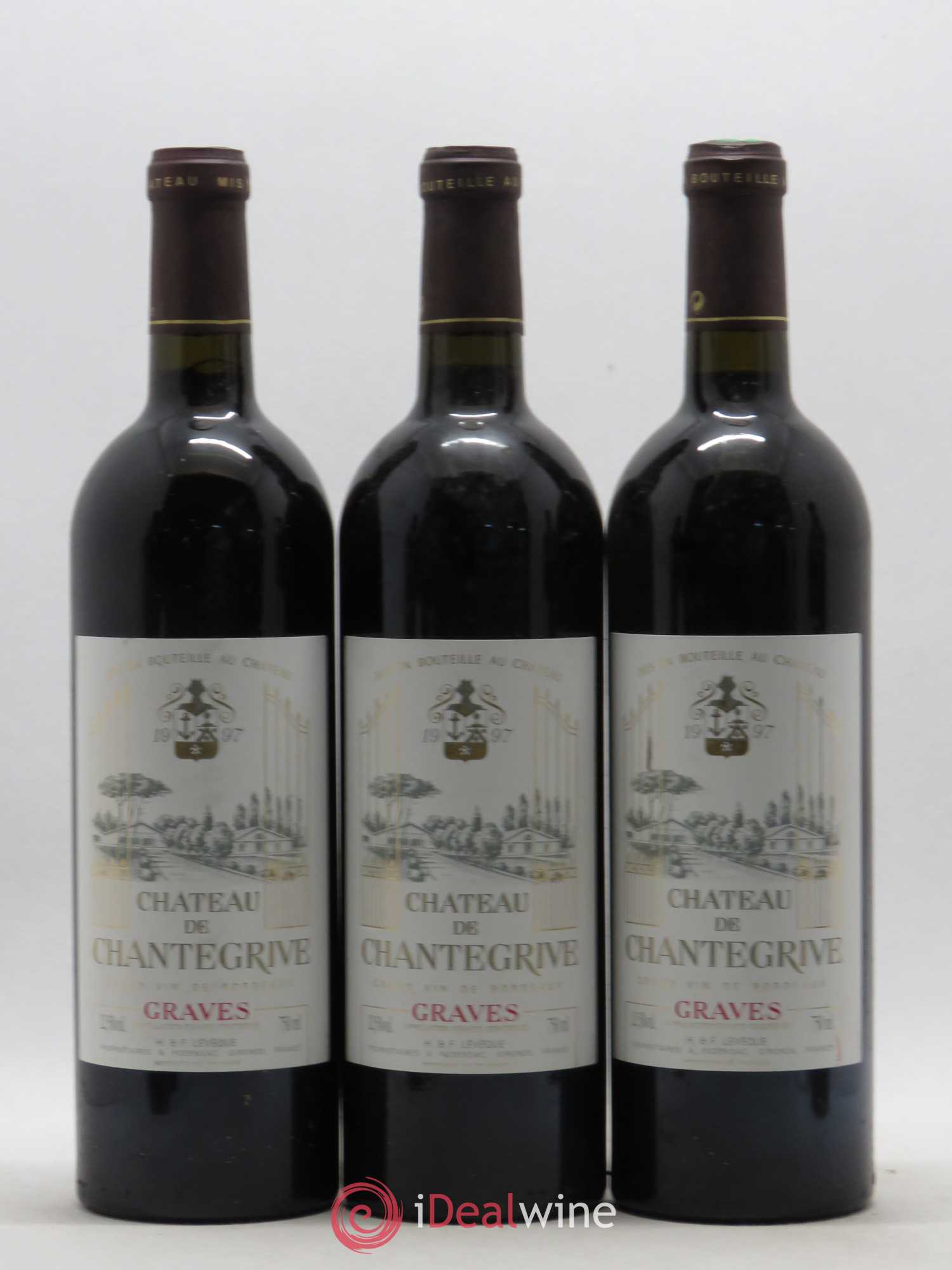 Château de Chantegrive (sans prix de réserve) 1997 - Lot de 6 bouteilles - 2