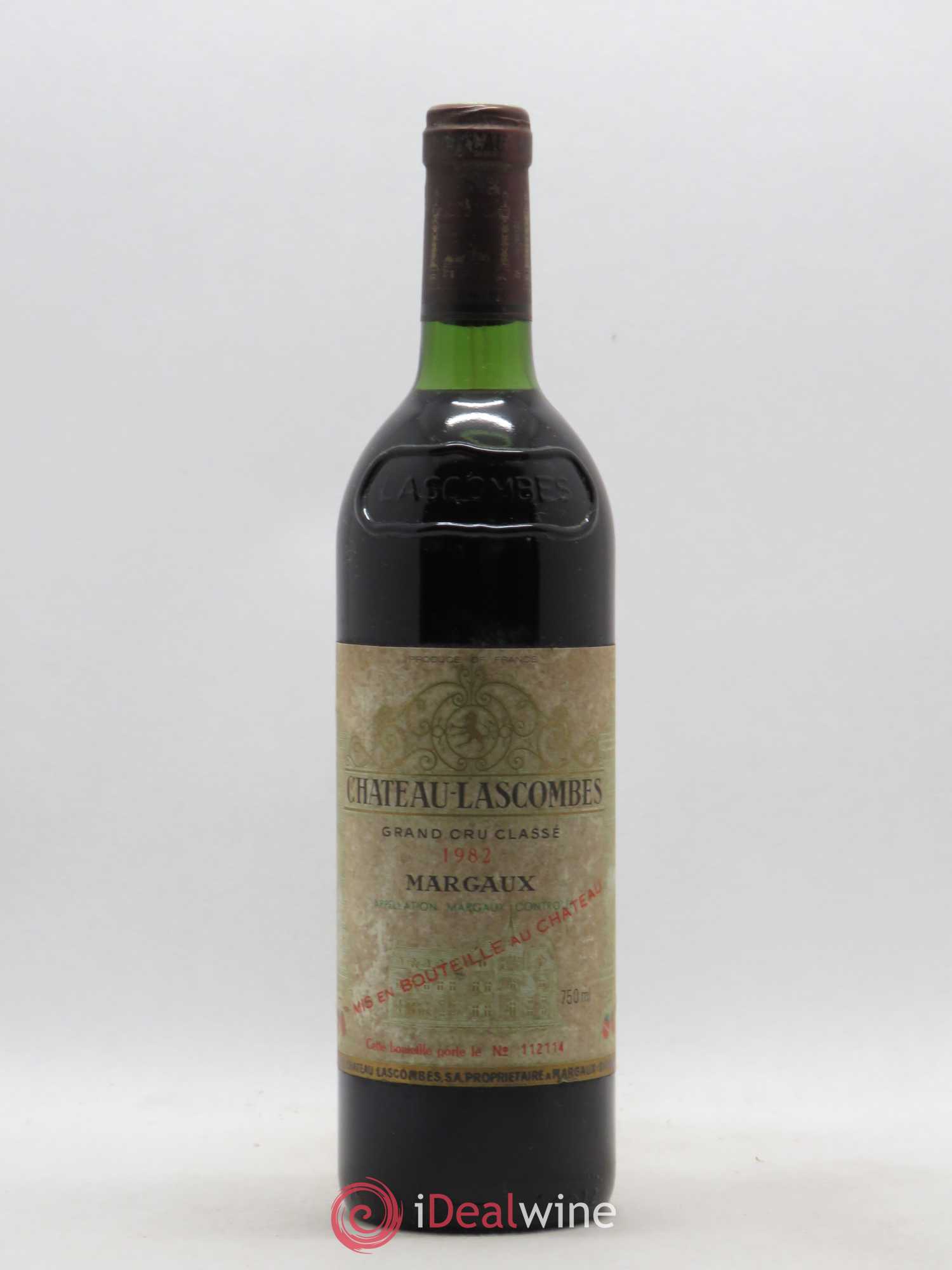 Château Lascombes 2ème Grand Cru Classé 1982 - Lot de 1 bouteille - 0