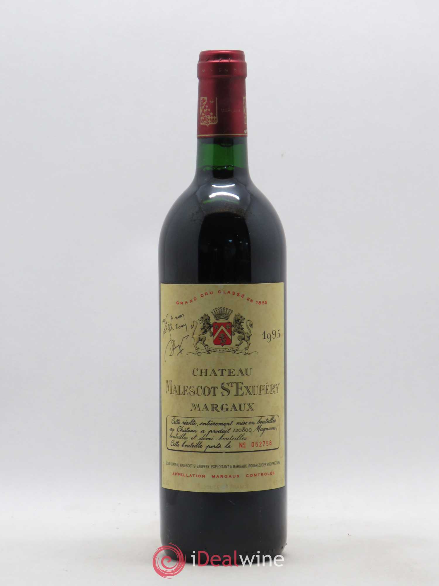 Château Malescot Saint-Exupéry 3ème Grand Cru Classé 1995 - Lot de 1 bouteille - 0