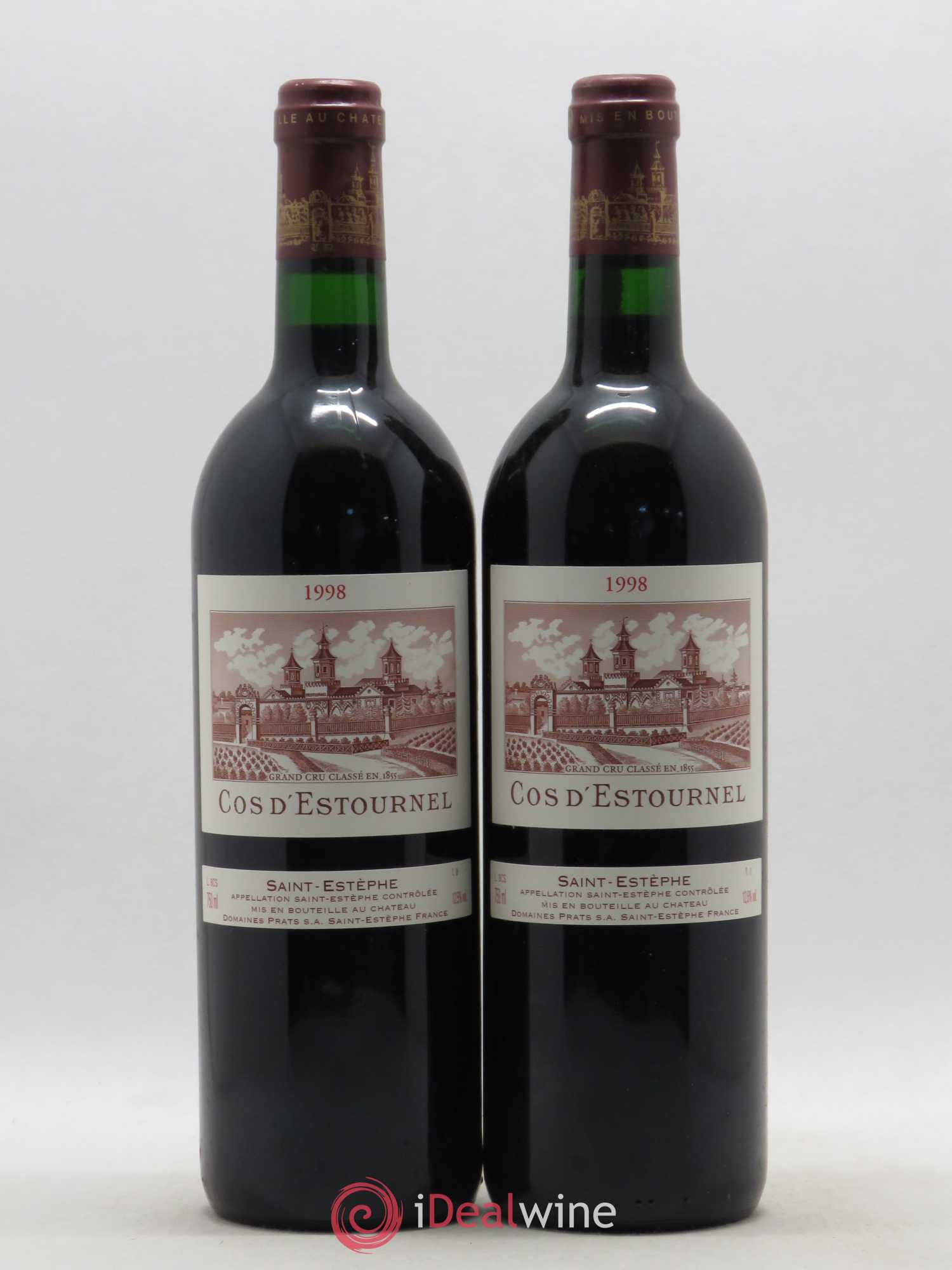 Cos d'Estournel 2ème Grand Cru Classé 1998 - Lot de 2 bouteilles - 0