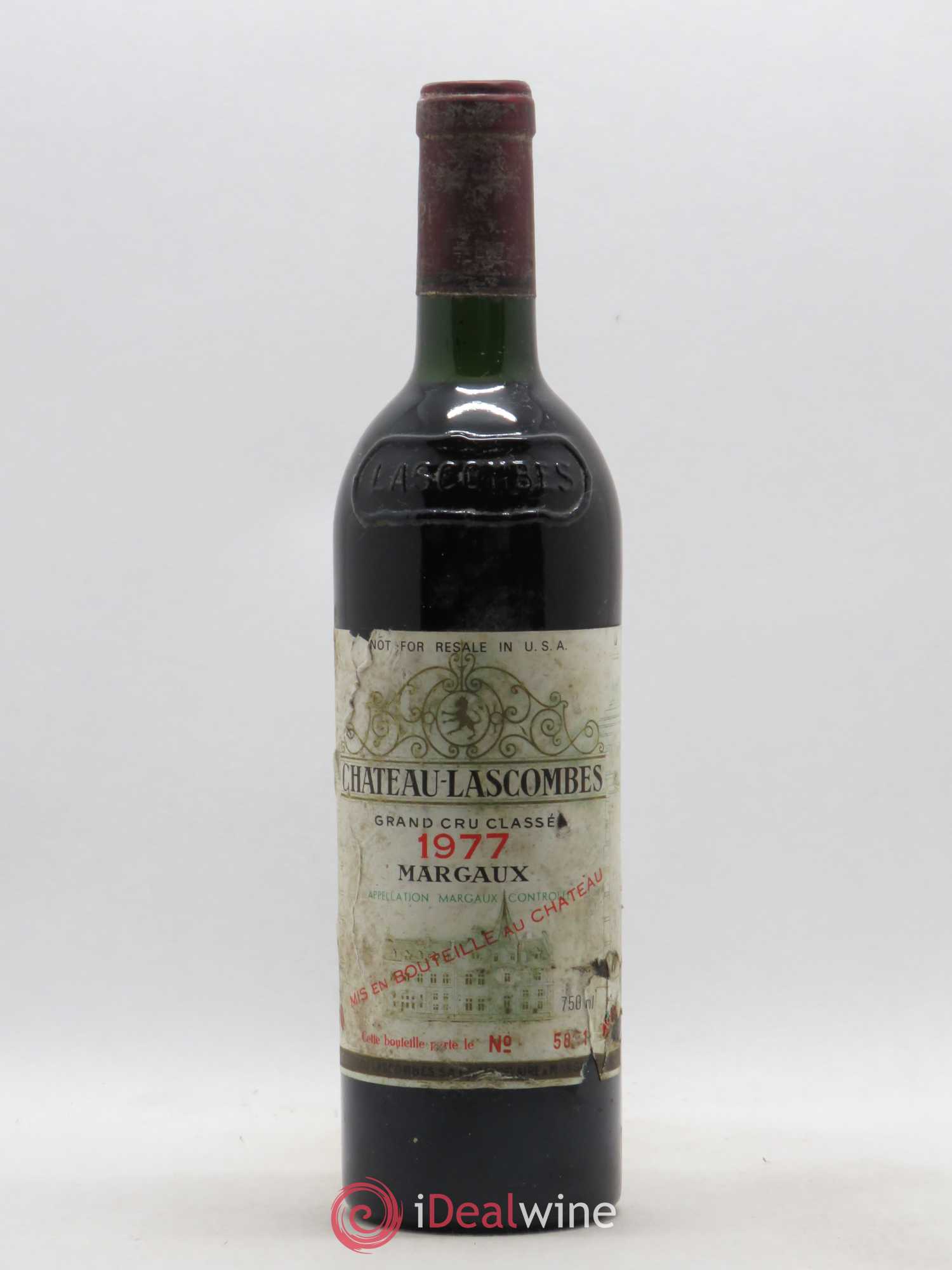 Château Lascombes 2ème Grand Cru Classé 1977 - Lot de 1 bouteille - 0