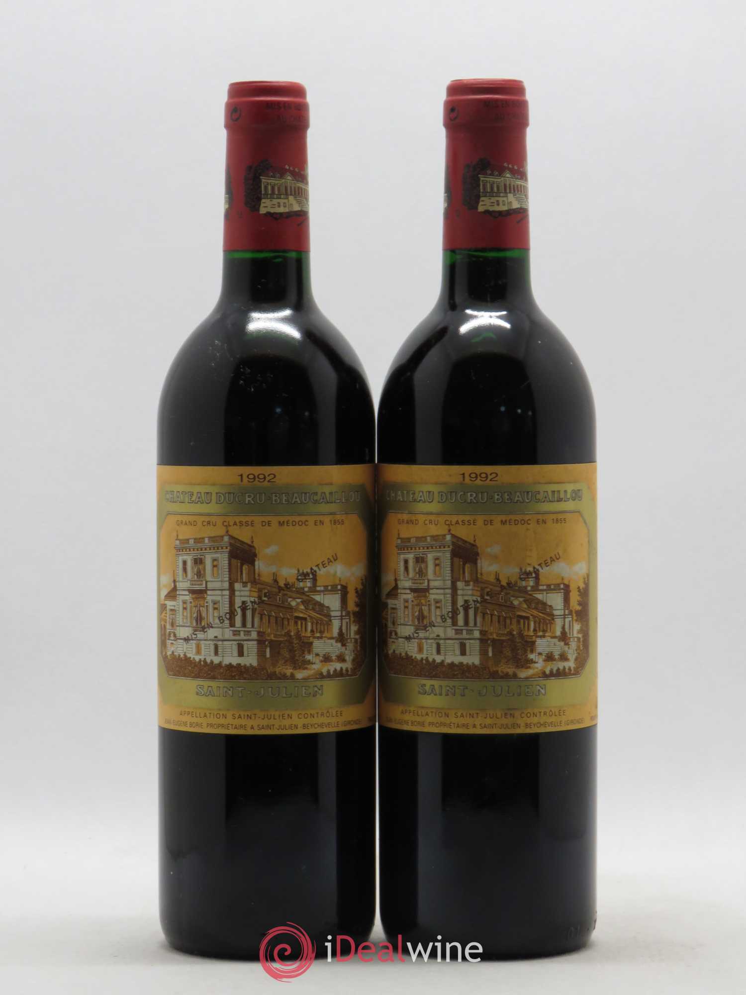 Château Ducru Beaucaillou 2ème Grand Cru Classé (sans prix de réserve) 1992 - Lot de 2 bouteilles - 0