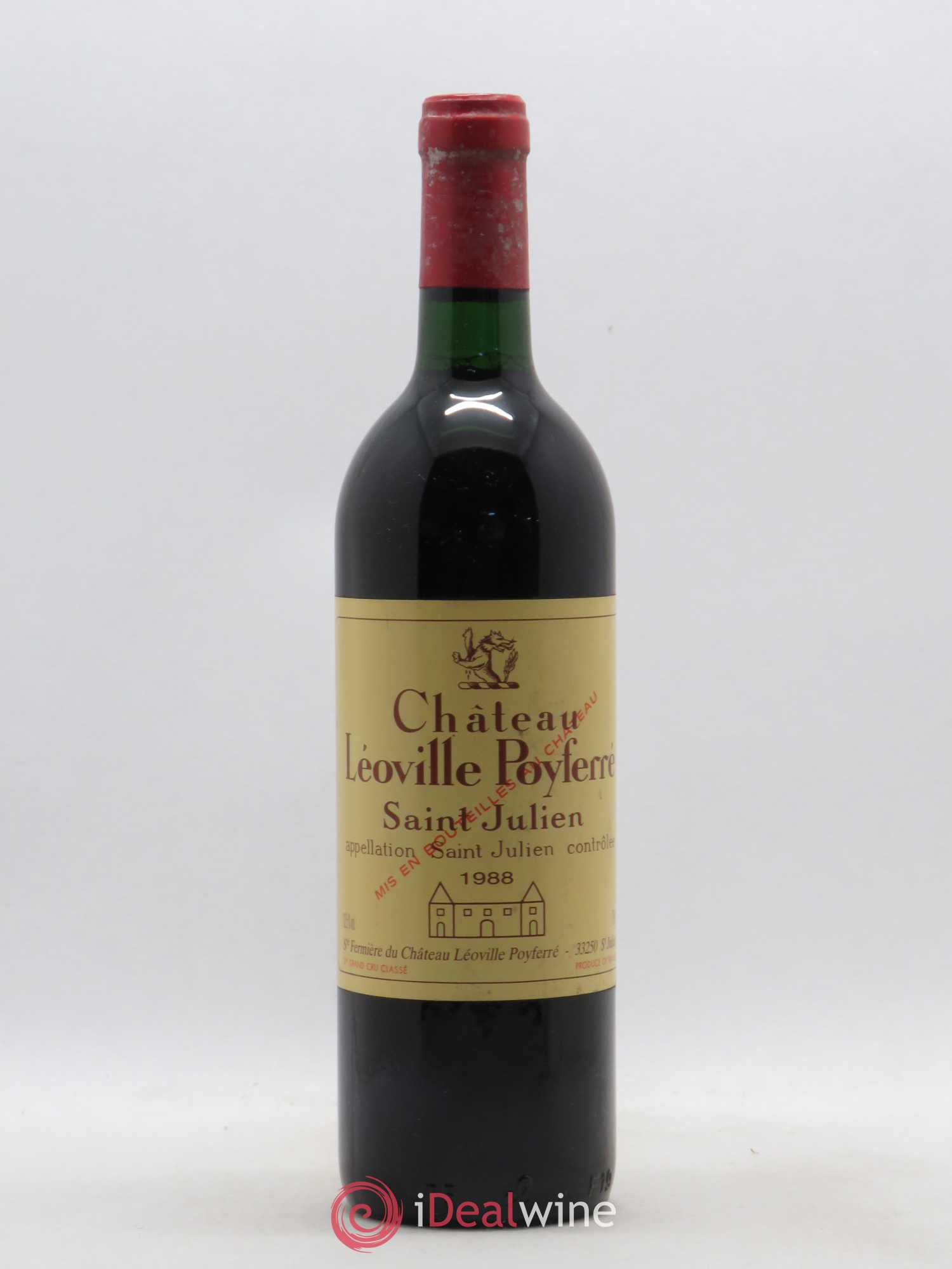 Château Léoville Poyferré 2ème Grand Cru Classé (sans prix de réserve) 1988 - Lot de 1 bouteille - 0