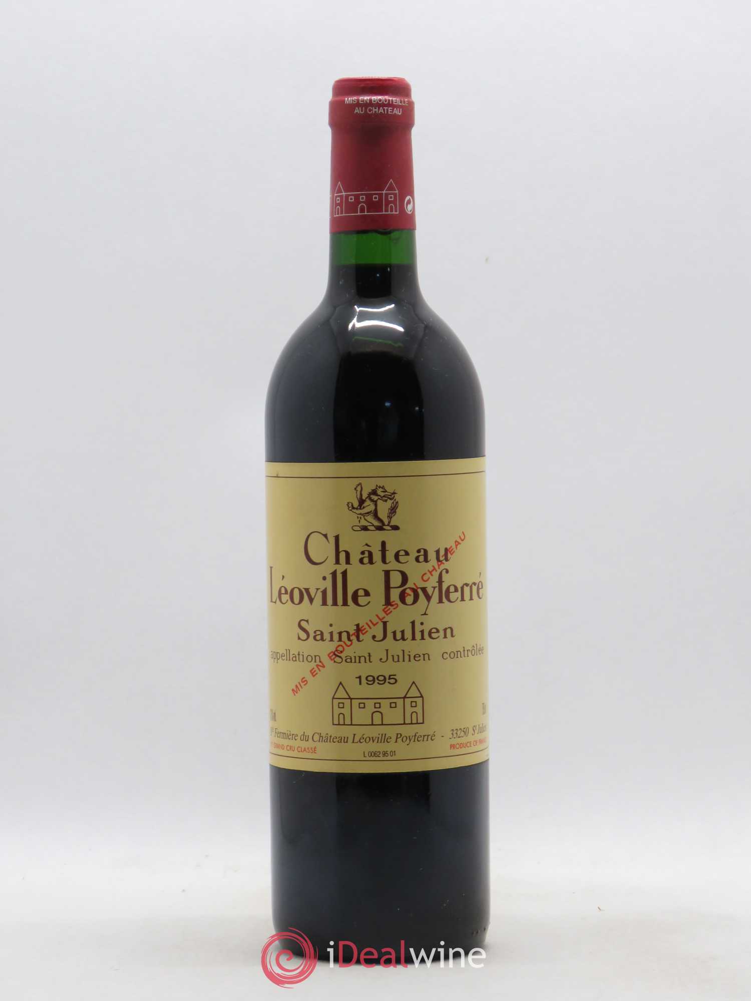 Château Léoville Poyferré 2ème Grand Cru Classé 1995 - Lot de 1 bouteille - 0