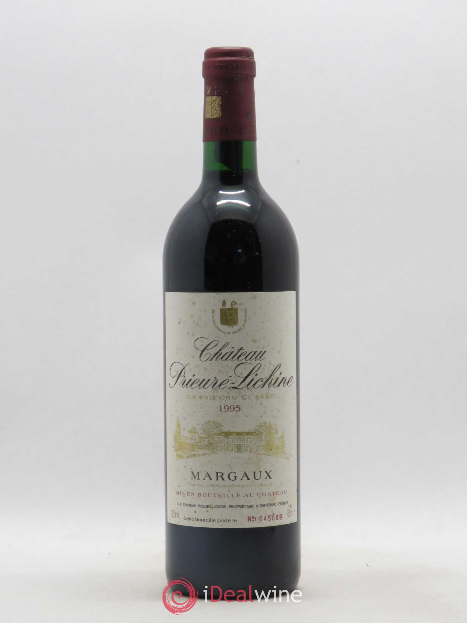 Château Prieuré Lichine 4ème Grand Cru Classé (sans prix de réserve) 1995 - Lot de 1 bouteille - 0