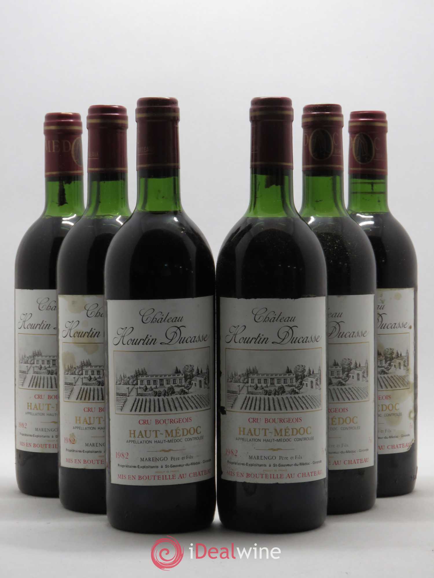 Château Hourtin Ducasse Cru Bourgeois (sans prix de réserve) 1982 - Lot de 6 bouteilles - 0