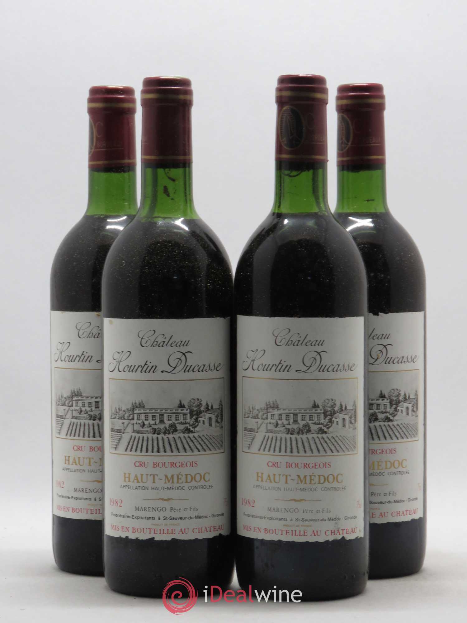 Château Hourtin Ducasse Cru Bourgeois 1982 - Lot de 4 bouteilles - 0