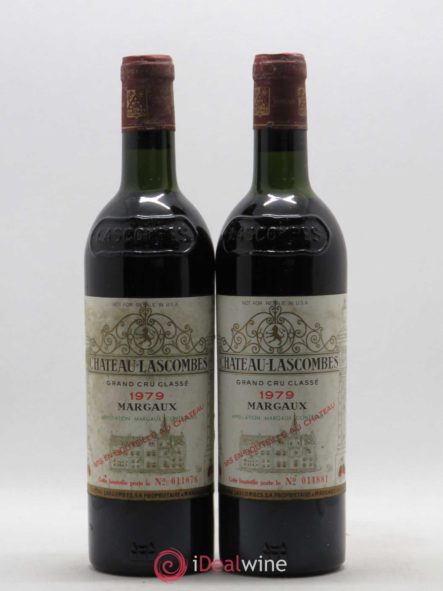 Château Lascombes 2ème Grand Cru Classé 1979 - Lot de 2 bouteilles - 0