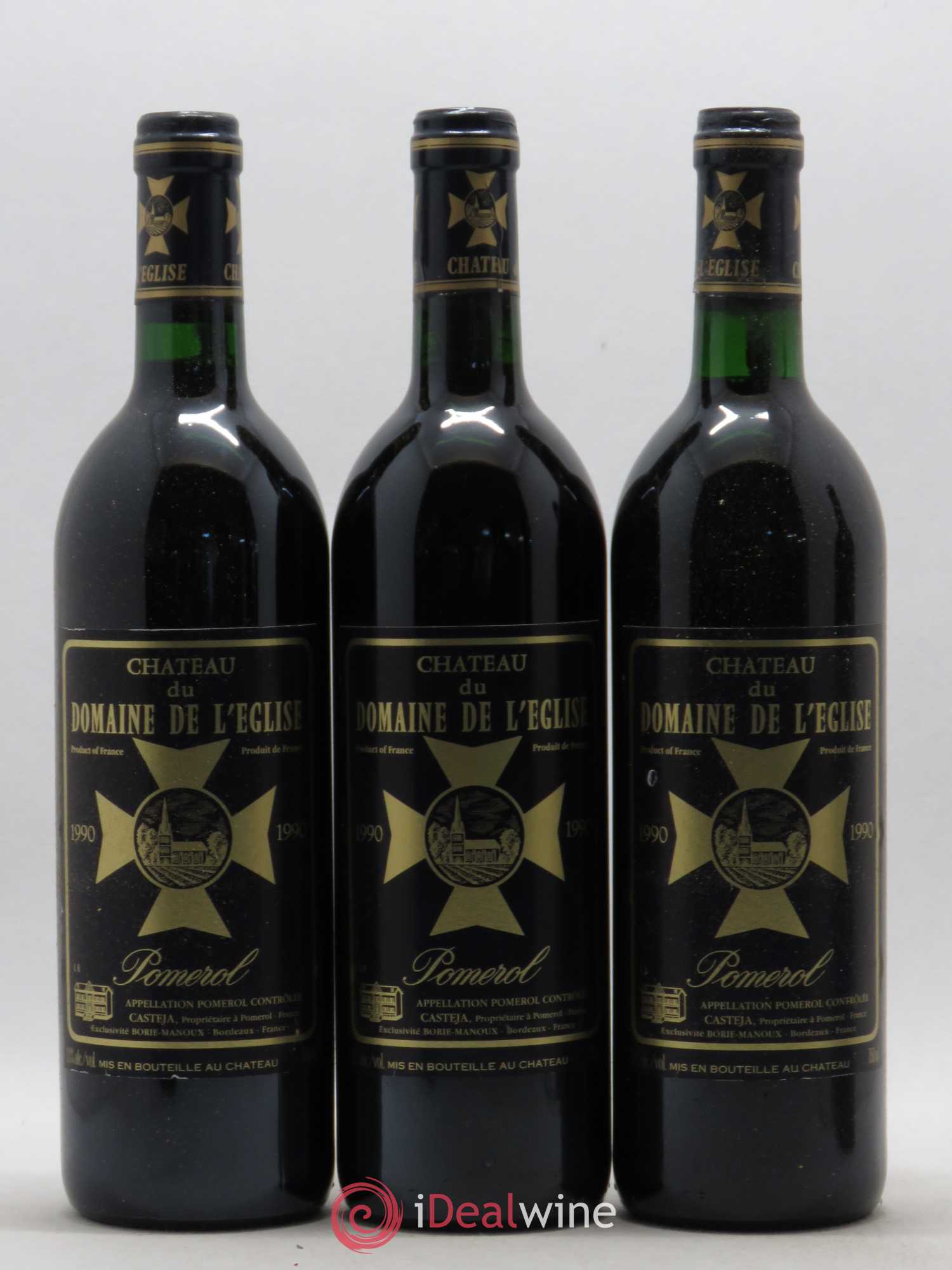 Château du Domaine de l'Église 1990 - Lot de 5 bouteilles - 0