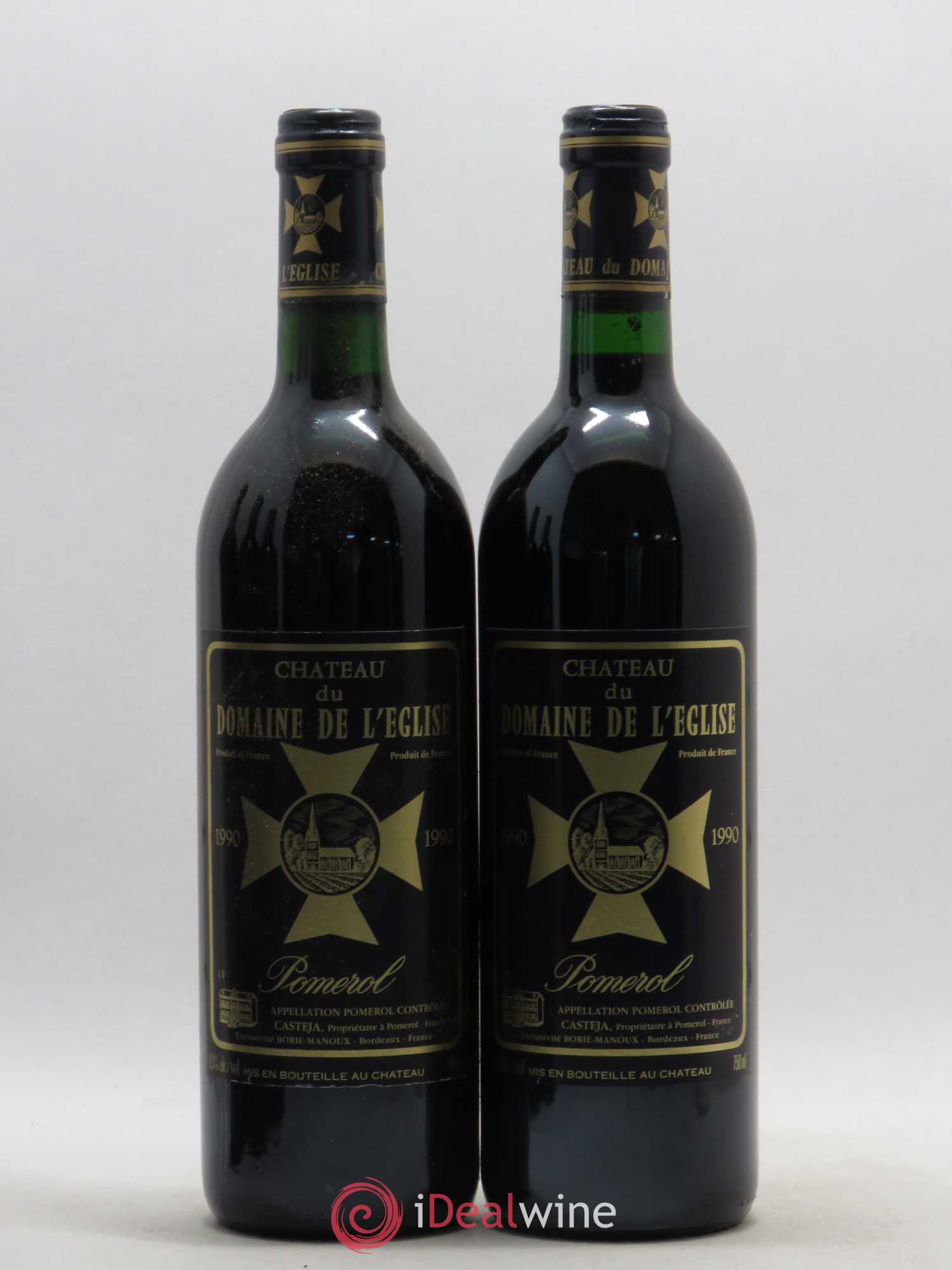 Château du Domaine de l'Église 1990 - Lot de 5 bouteilles - 1