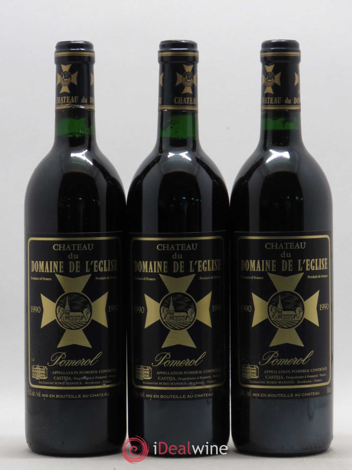Château du Domaine de l'Église (senza prezzo di riserva) 1990 - Lotto di 3 bottiglie - 0