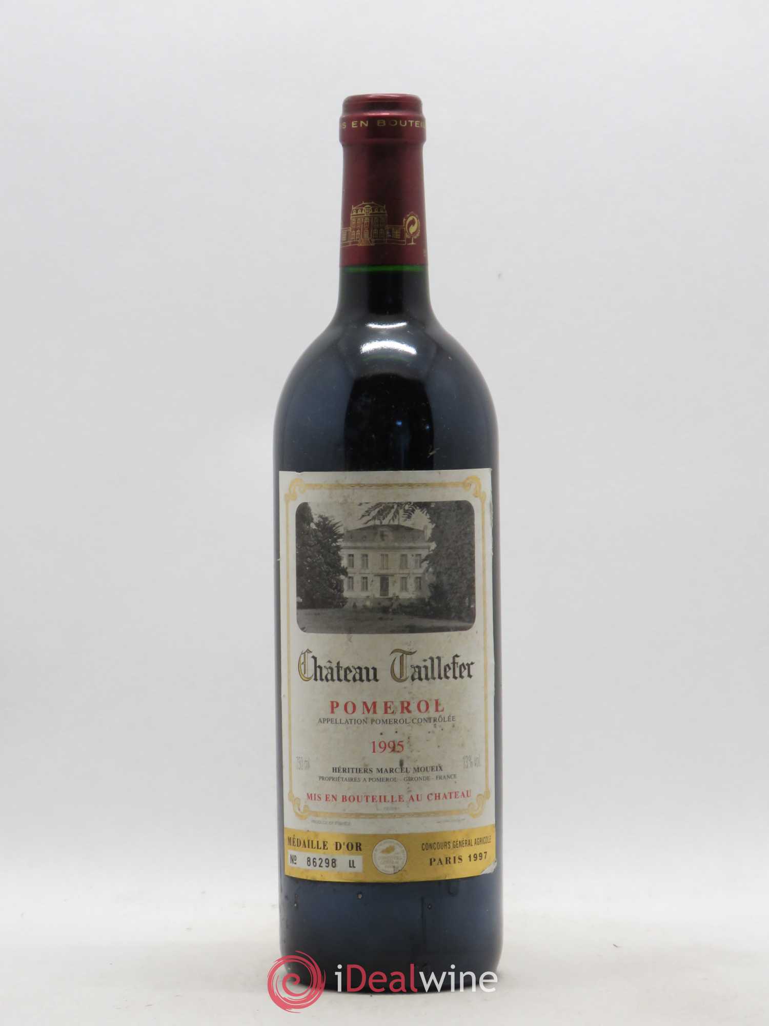 Château Taillefer 1995 - Lot de 1 bouteille - 0