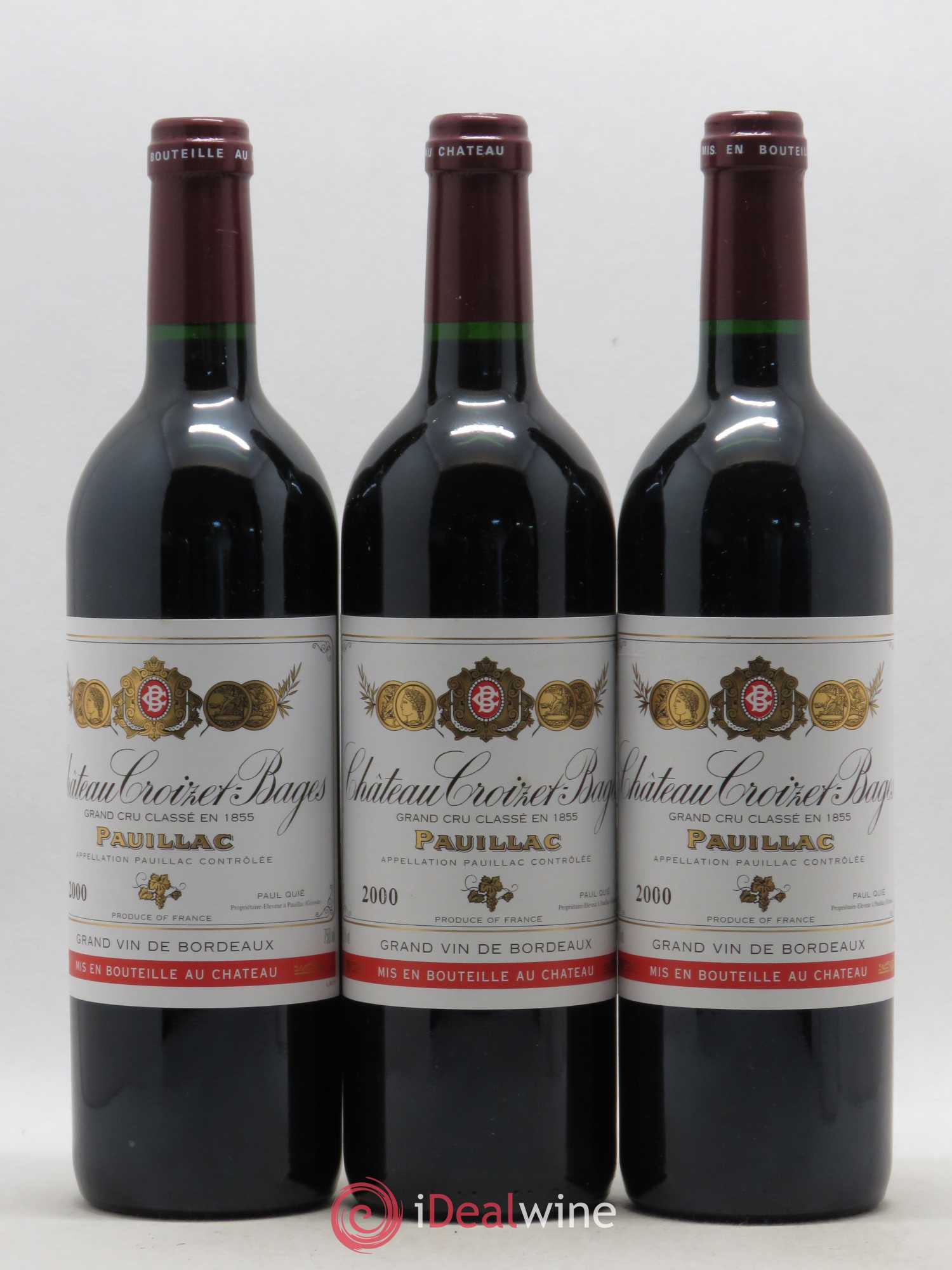 Château Croizet Bages 5ème Grand Cru Classé 2000 - Lot de 6 bouteilles - 2