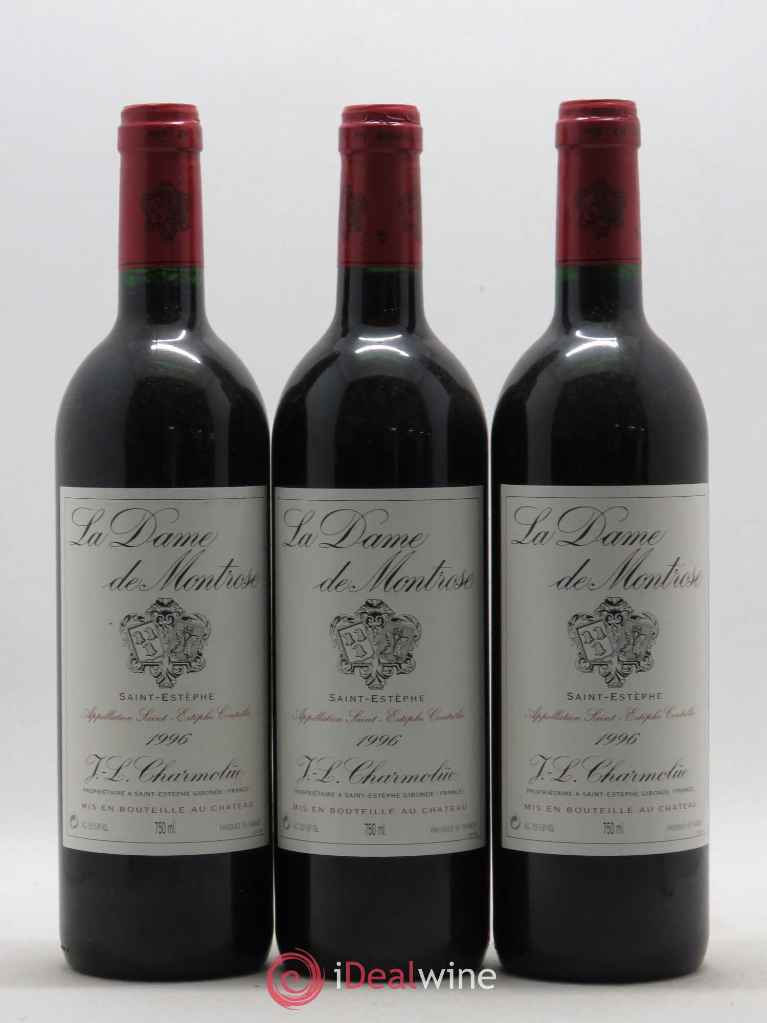 La Dame de Montrose Second Vin 1996 - Lot de 12 bouteilles - 1