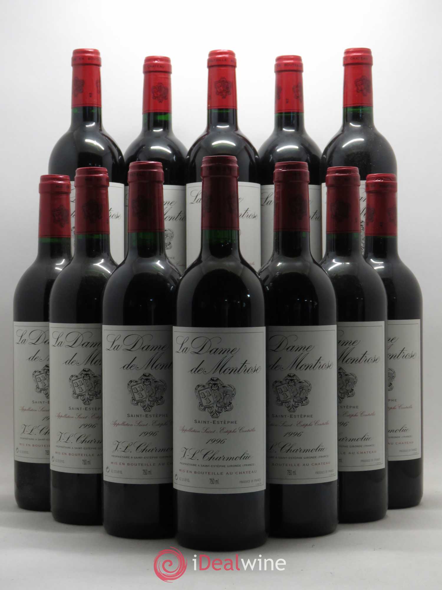 La Dame de Montrose Second Vin 1996 - Lot de 12 bouteilles - 0