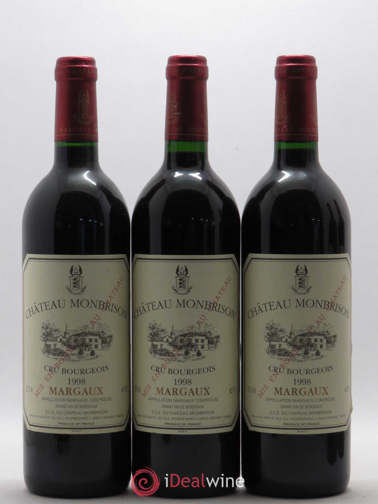 Château Monbrison 1998 - Lot de 12 bouteilles - 2