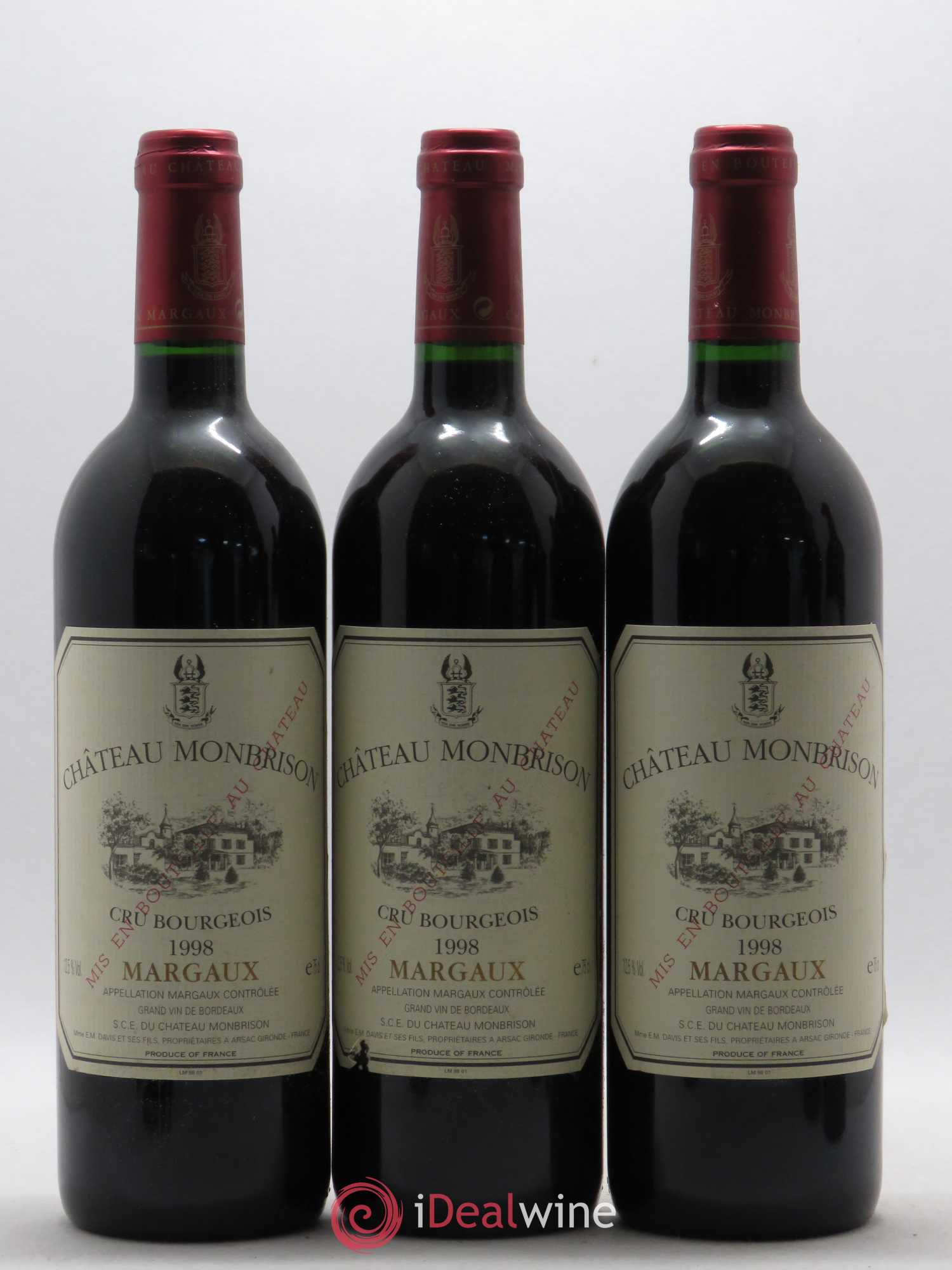 Château Monbrison 1998 - Lot de 12 bouteilles - 3