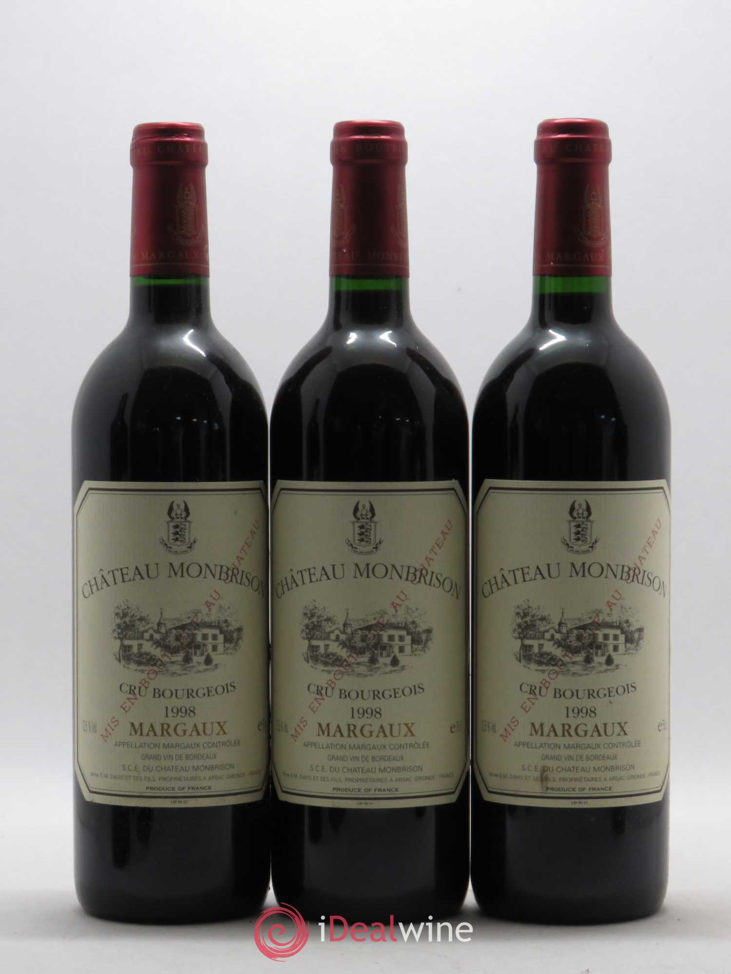 Château Monbrison 1998 - Lot de 12 bouteilles - 4