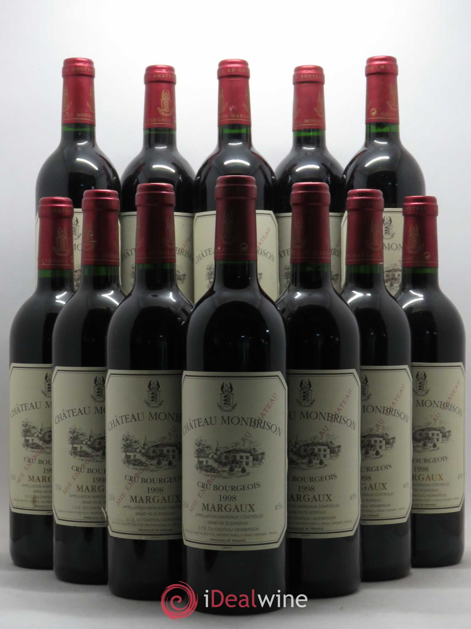 Château Monbrison 1998 - Lot de 12 bouteilles - 0