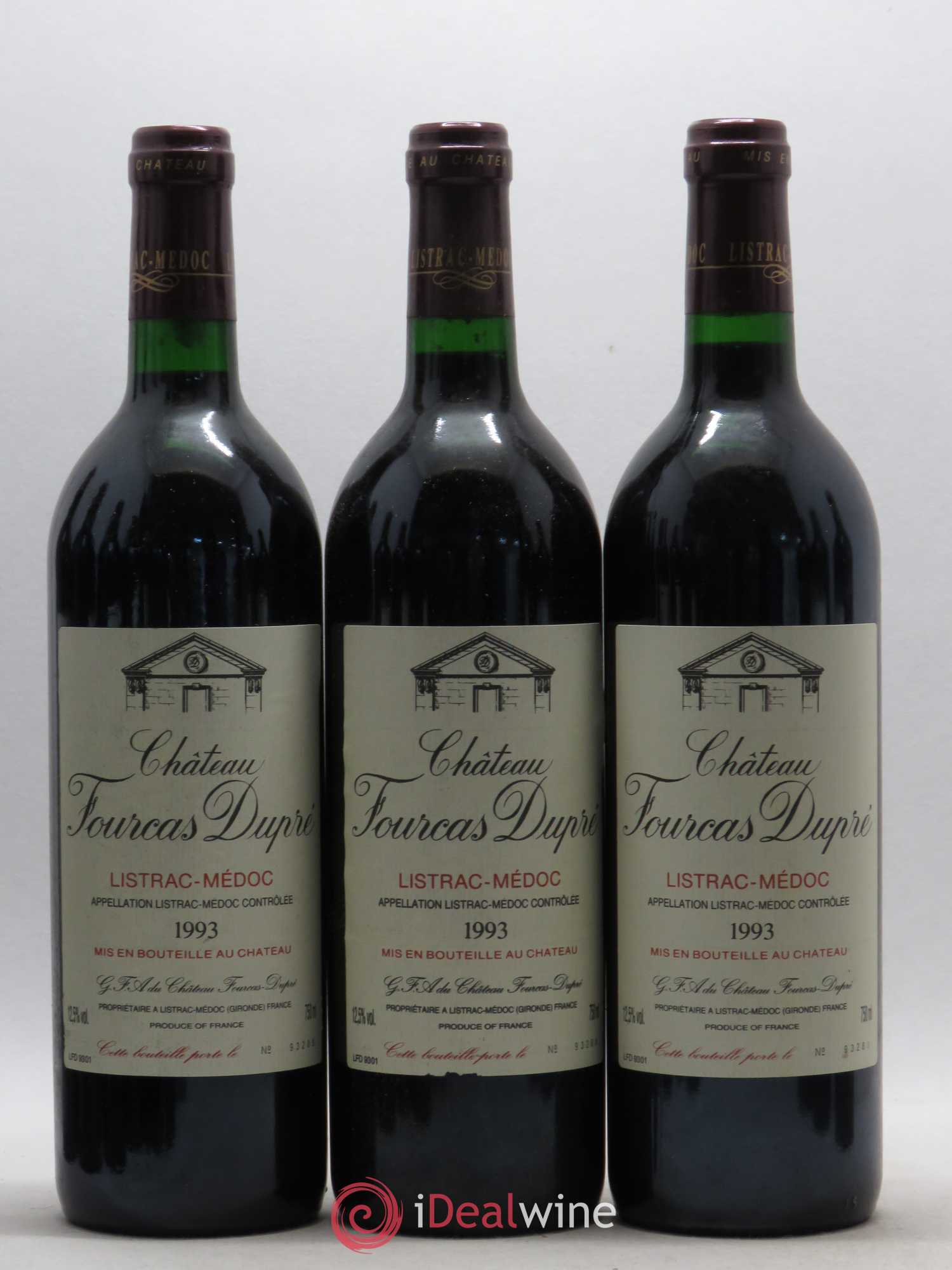 Château Fourcas Dupré 1993 - Lot of 12 bottles - 3