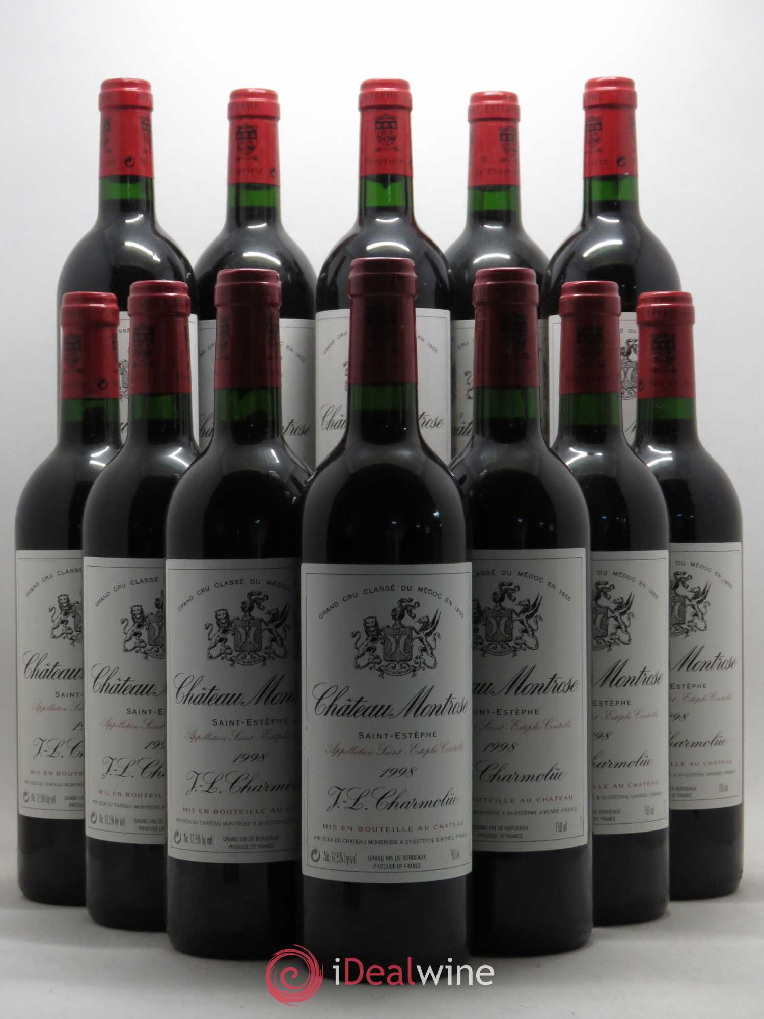 Château Montrose 2ème Grand Cru Classé 1998 - Lot de 12 bouteilles - 0