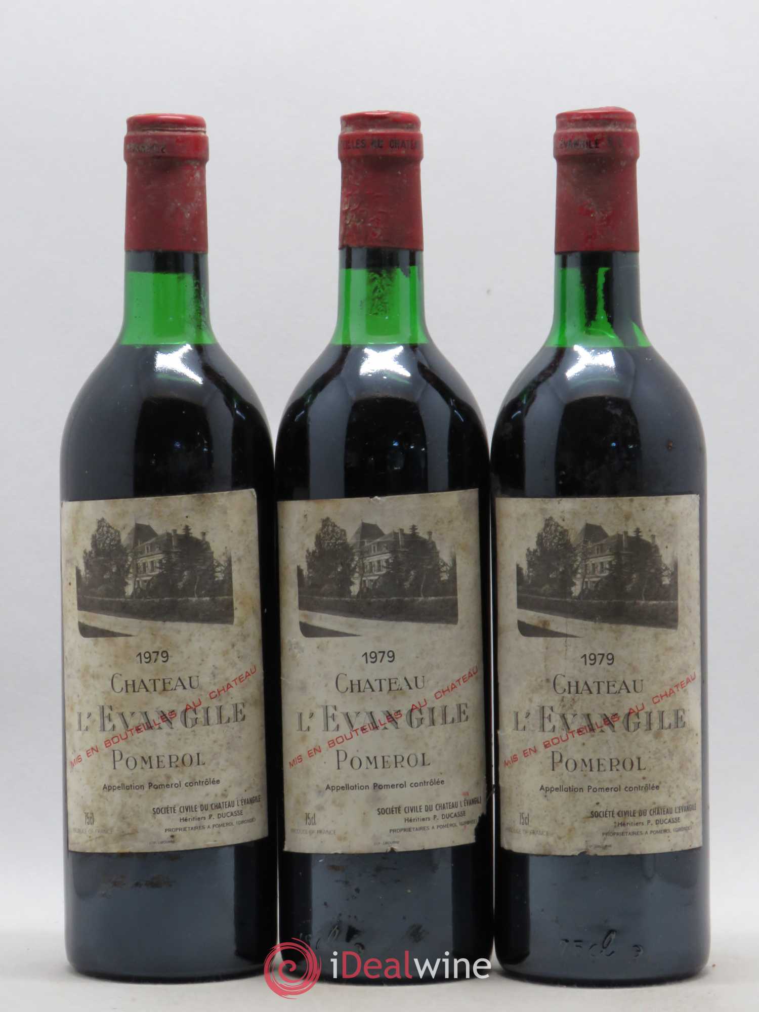 Château l' Évangile 1979 - Lot de 3 bouteilles - 0