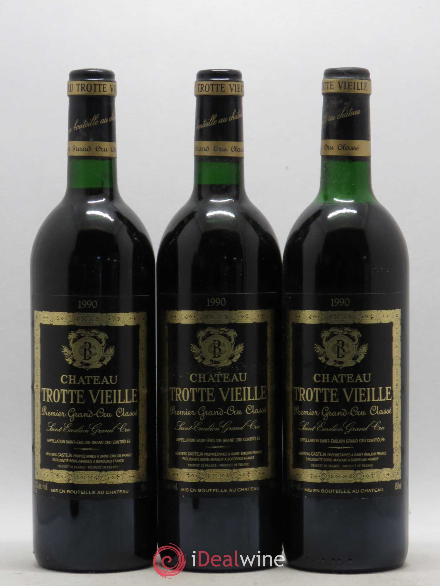 Château Trotte Vieille 1er Grand Cru Classé B 1990 - Lot de 12 bouteilles - 1