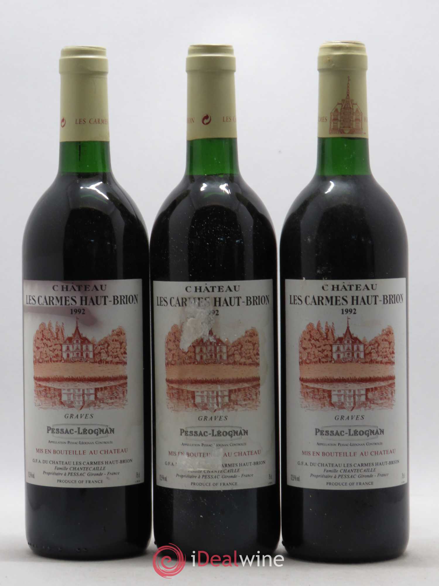 Château Les Carmes Haut-Brion 1992 - Lot de 12 bouteilles - 1
