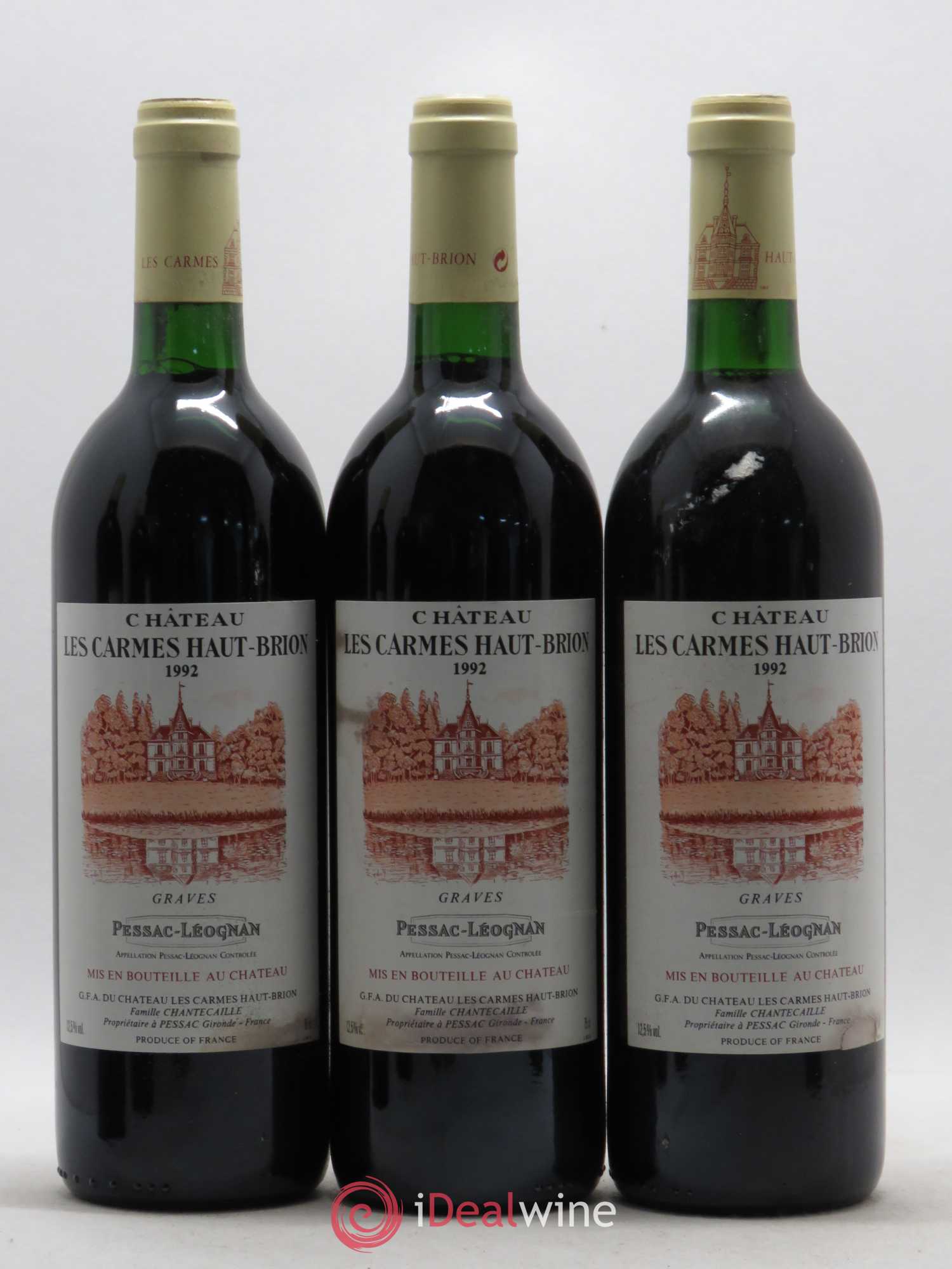 Château Les Carmes Haut-Brion 1992 - Lot de 12 bouteilles - 2