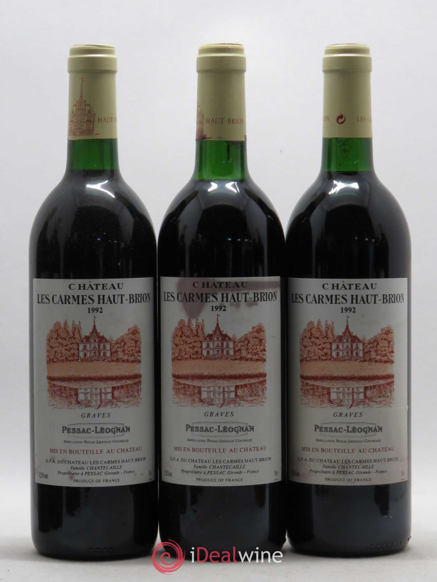 Château Les Carmes Haut-Brion 1992 - Lot de 12 bouteilles - 3