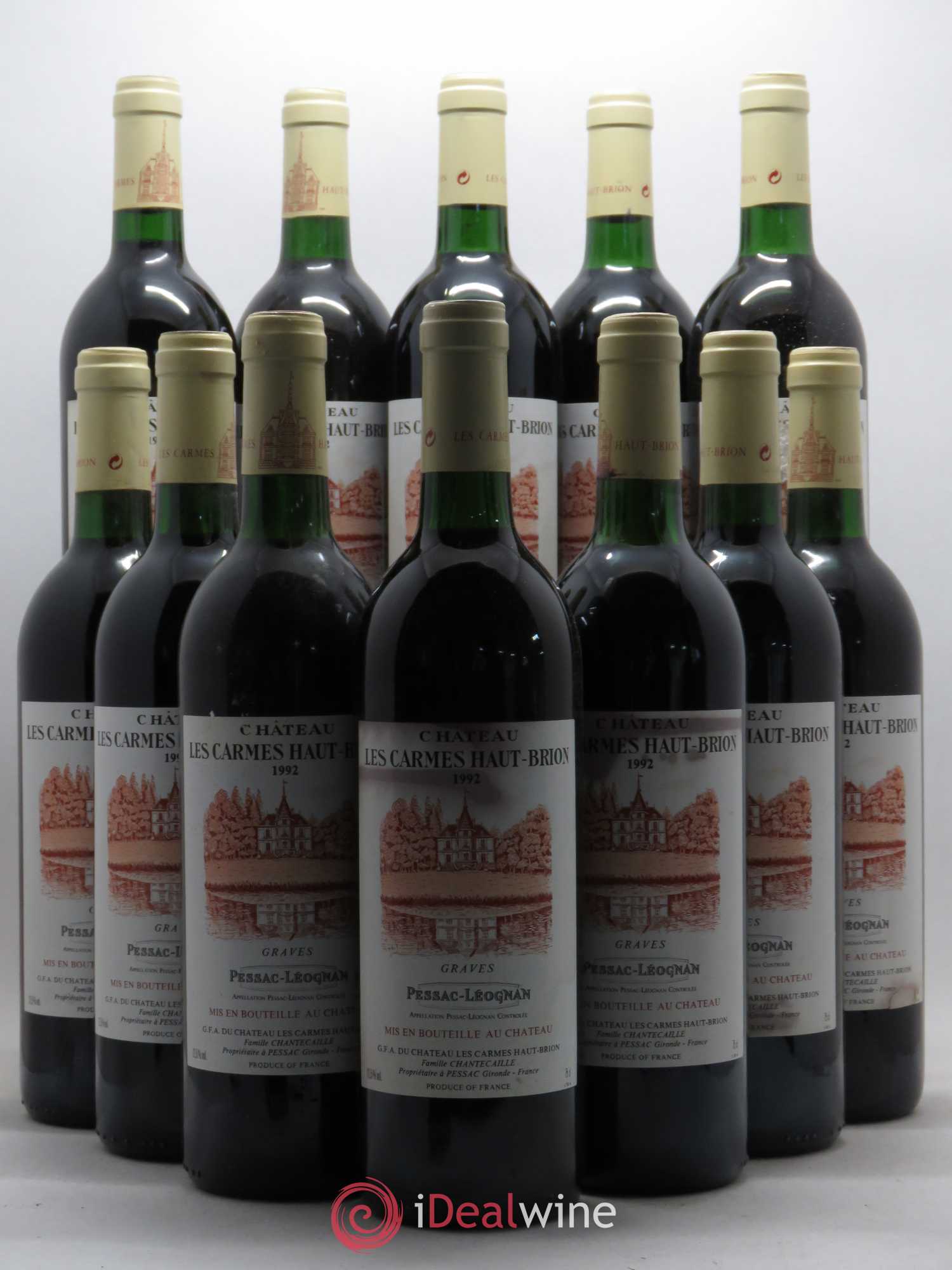 Château Les Carmes Haut-Brion 1992 - Lot de 12 bouteilles - 0