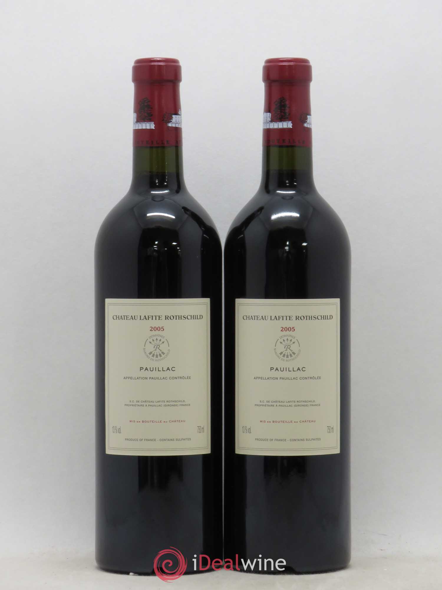 Château Lafite Rothschild 1er Grand Cru Classé 2005 - Lot de 2 bouteilles - 1