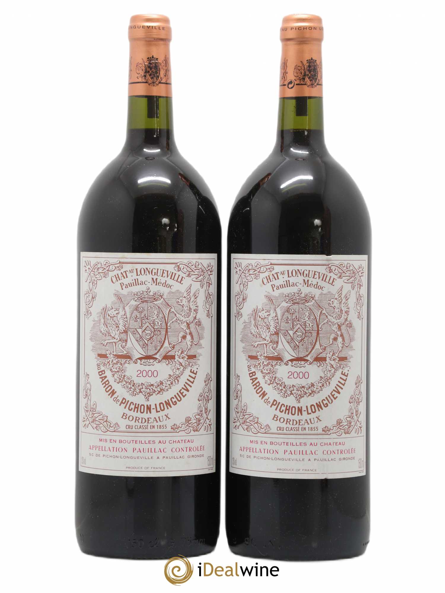 Pichon Longueville Baron 2ème Grand Cru Classé 2000 - Lot de 2 magnums - 0