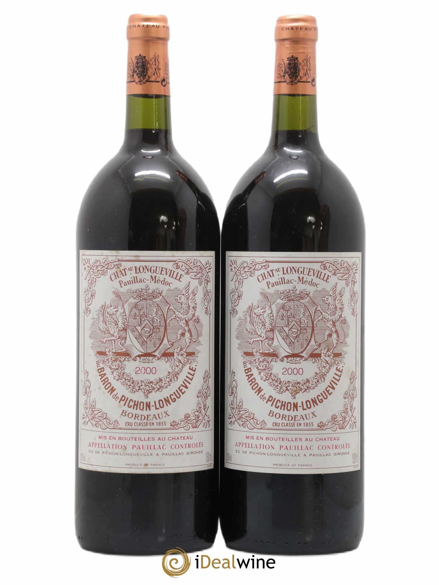 Pichon Longueville Baron 2ème Grand Cru Classé 2000 - Lot de 2 magnums - 0