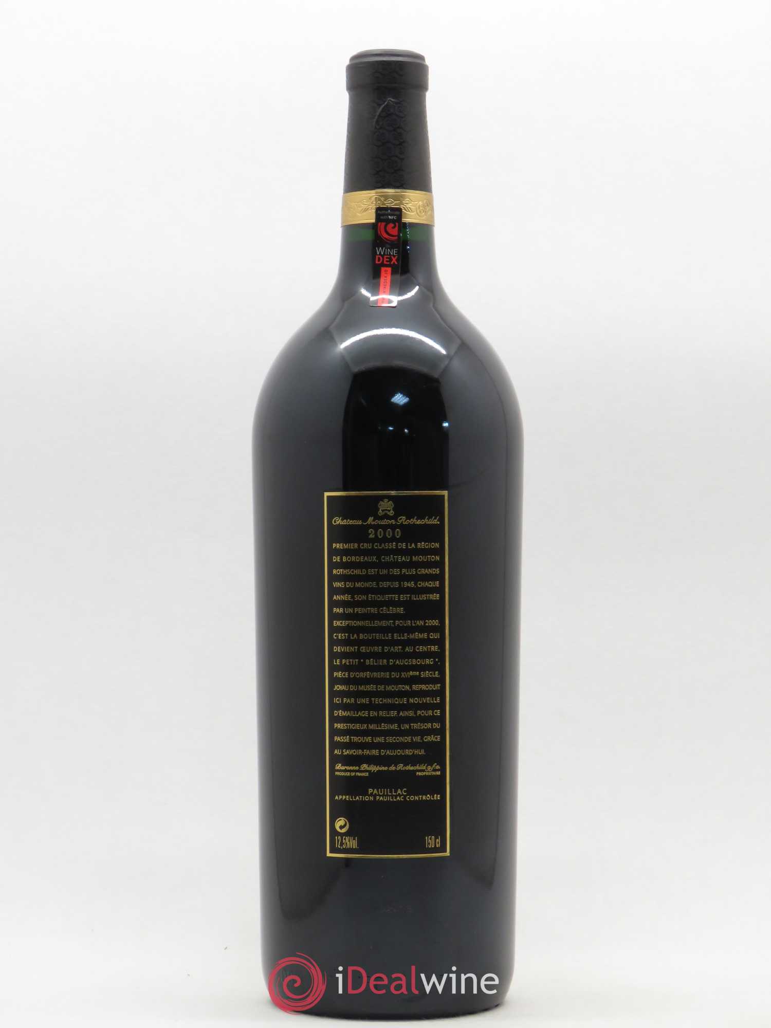 Château Mouton Rothschild 1er Grand Cru Classé 2000 - Lot de 1 magnum - 1