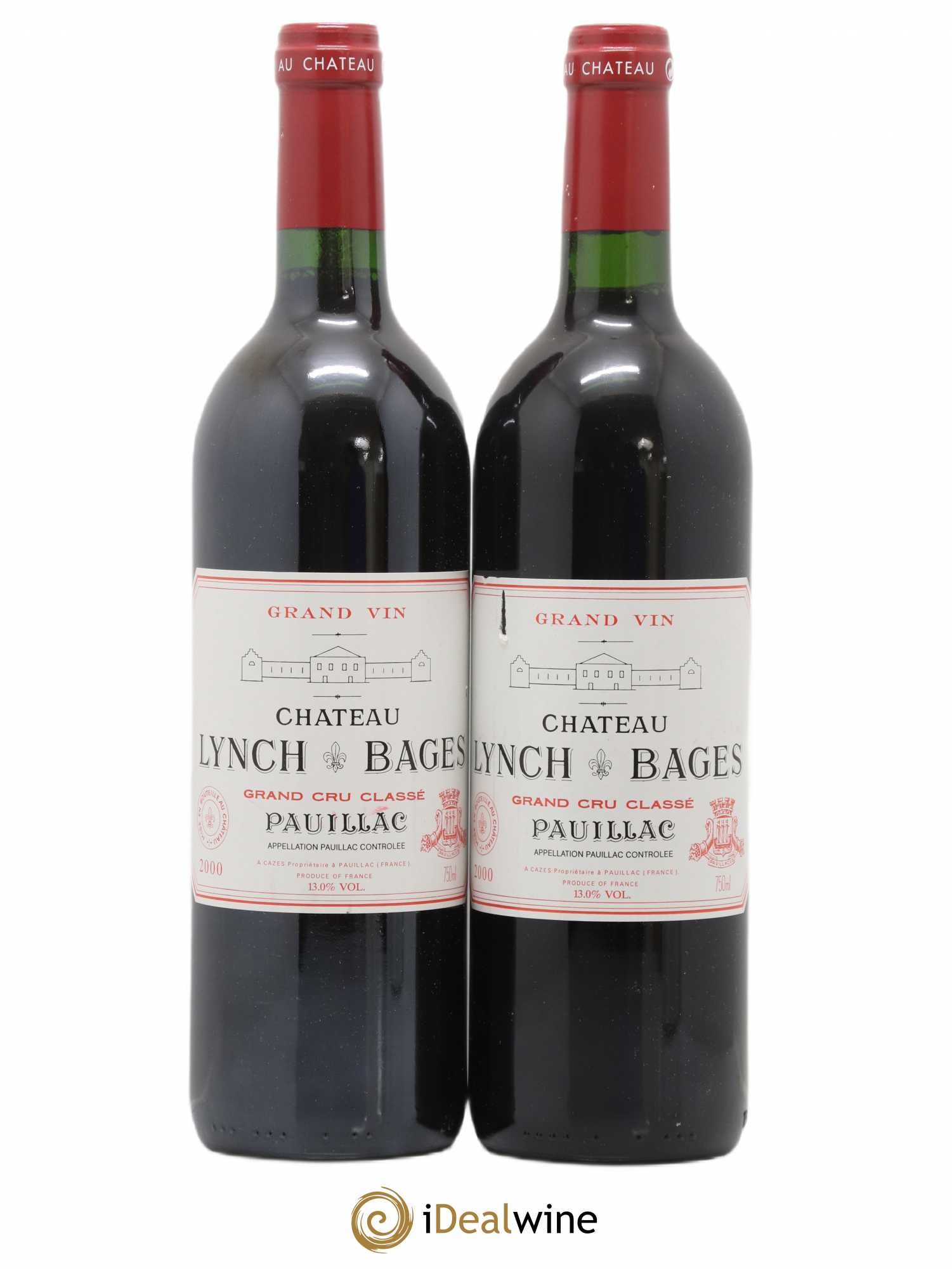 Château Lynch Bages 5ème Grand Cru Classé 2000 - Lot de 2 bouteilles - 0