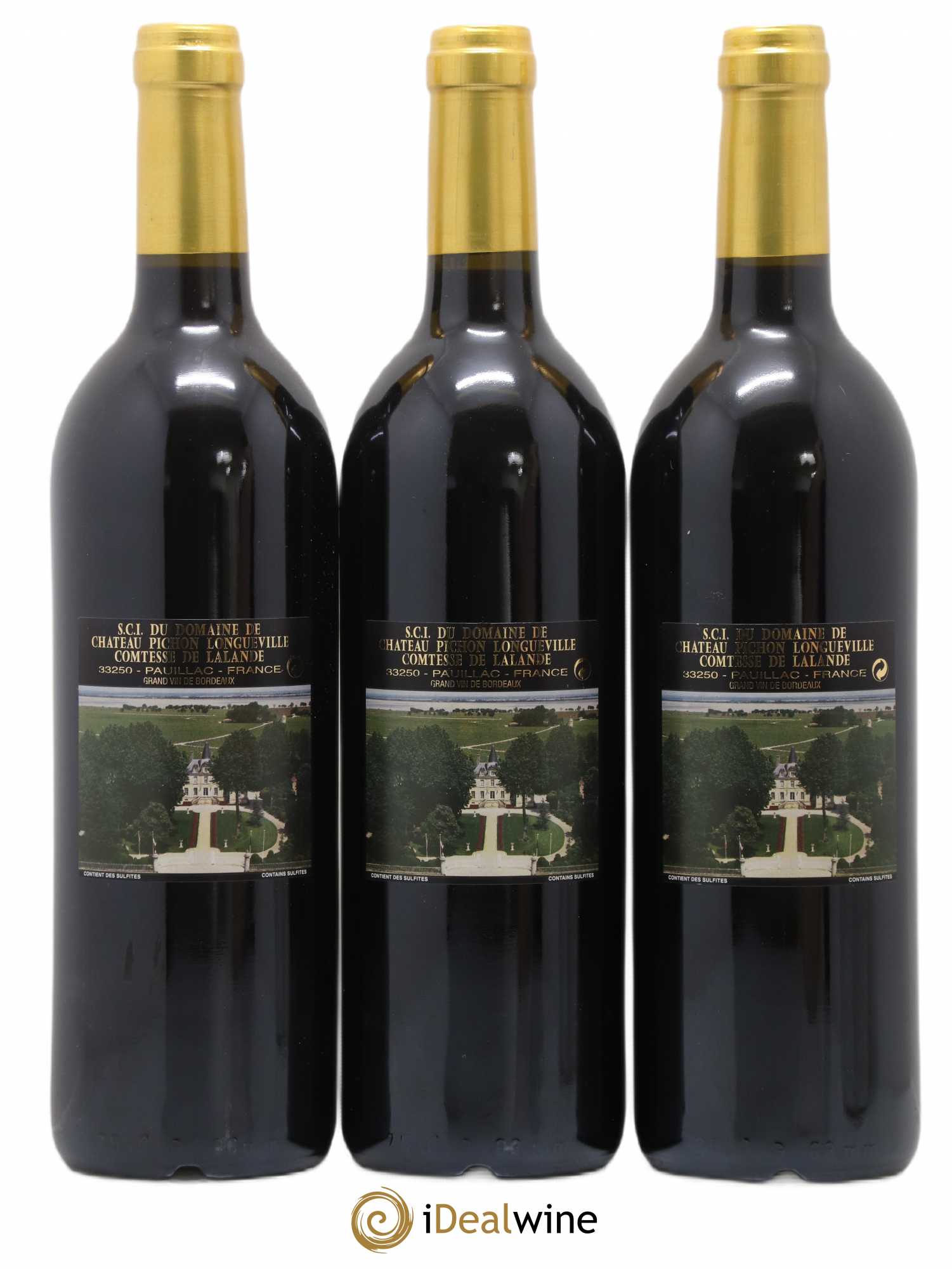 Pichon Longueville Baron 2ème Grand Cru Classé 2000 - Lot de 3 bouteilles - 1