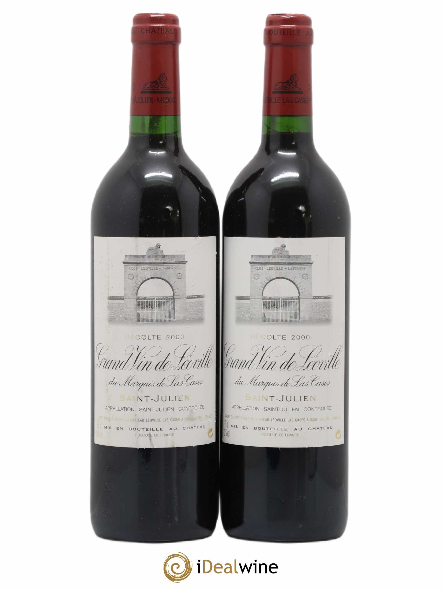 Château Léoville Las Cases 2ème Grand Cru Classé 2000 - Lot de 2 bouteilles - 0