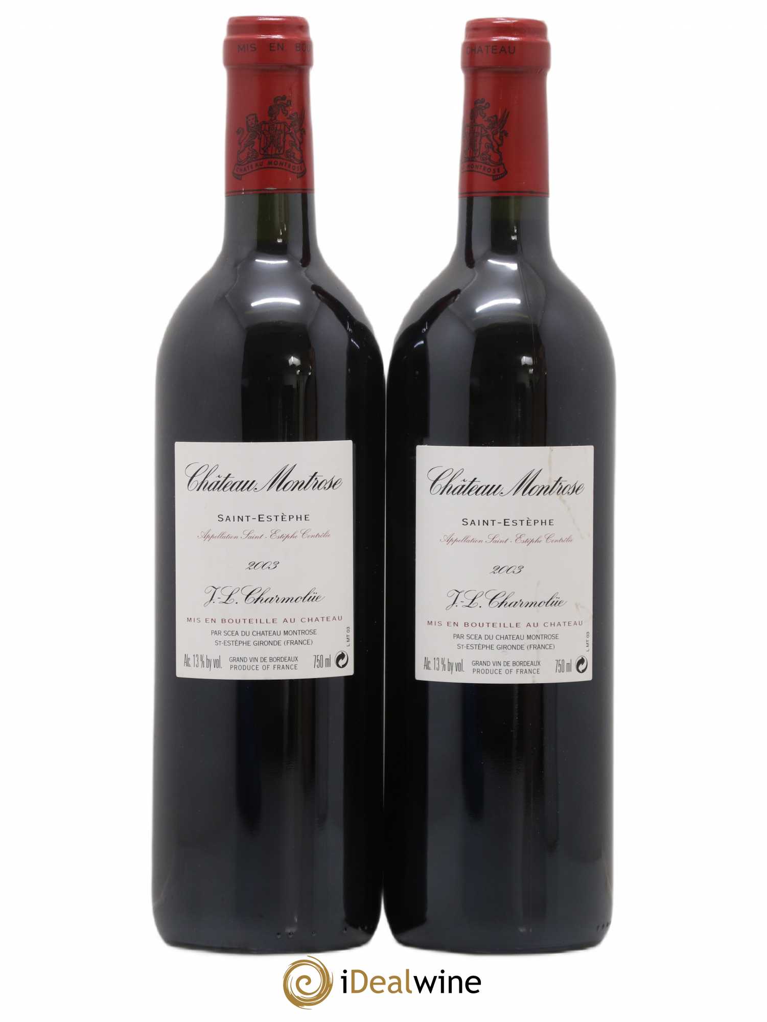 Château Montrose 2ème Grand Cru Classé 2003 - Lot de 2 bouteilles - 1