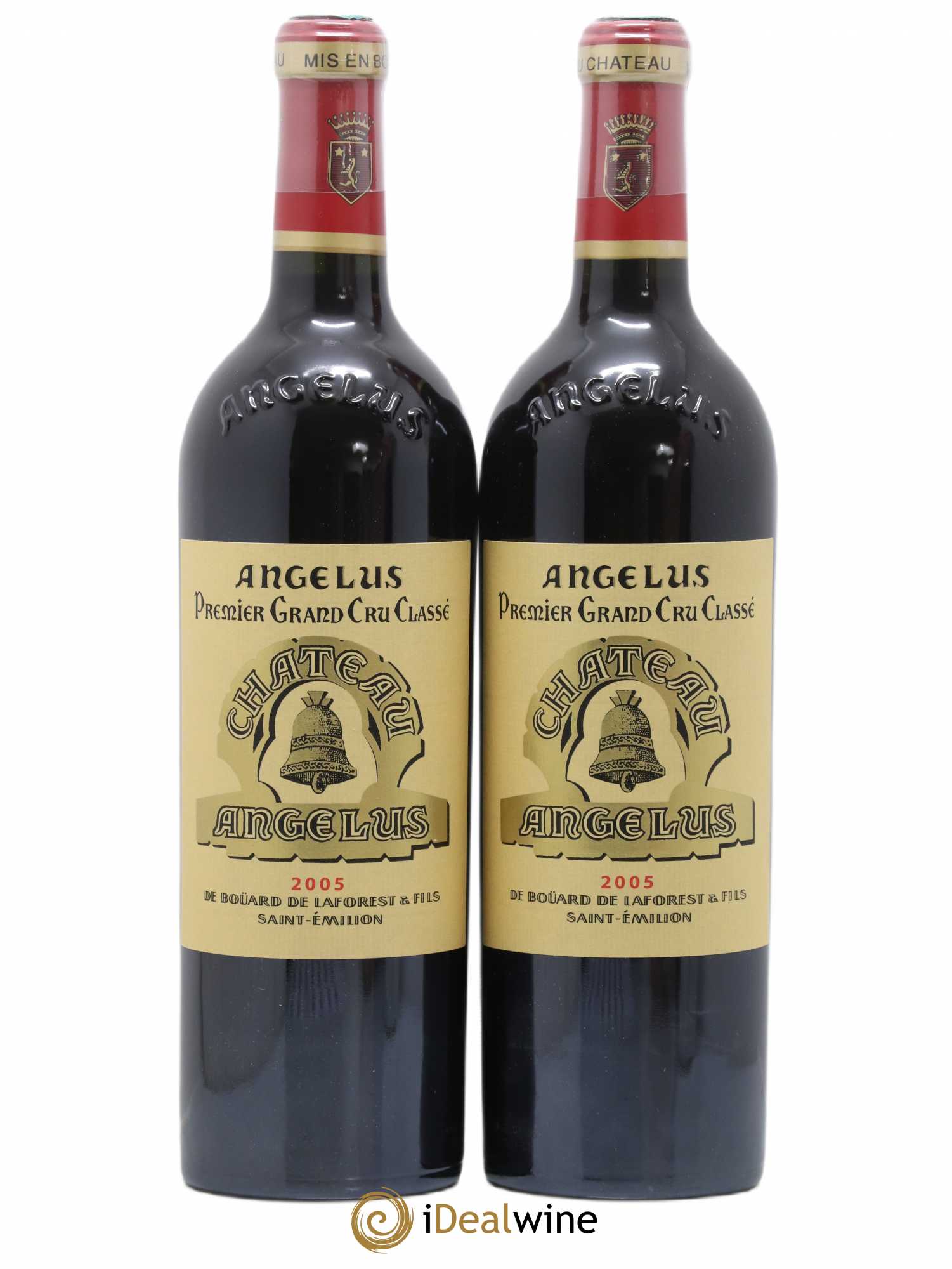 Château Angélus 1er Grand Cru Classé A 2005 - Lot de 2 bouteilles - 0