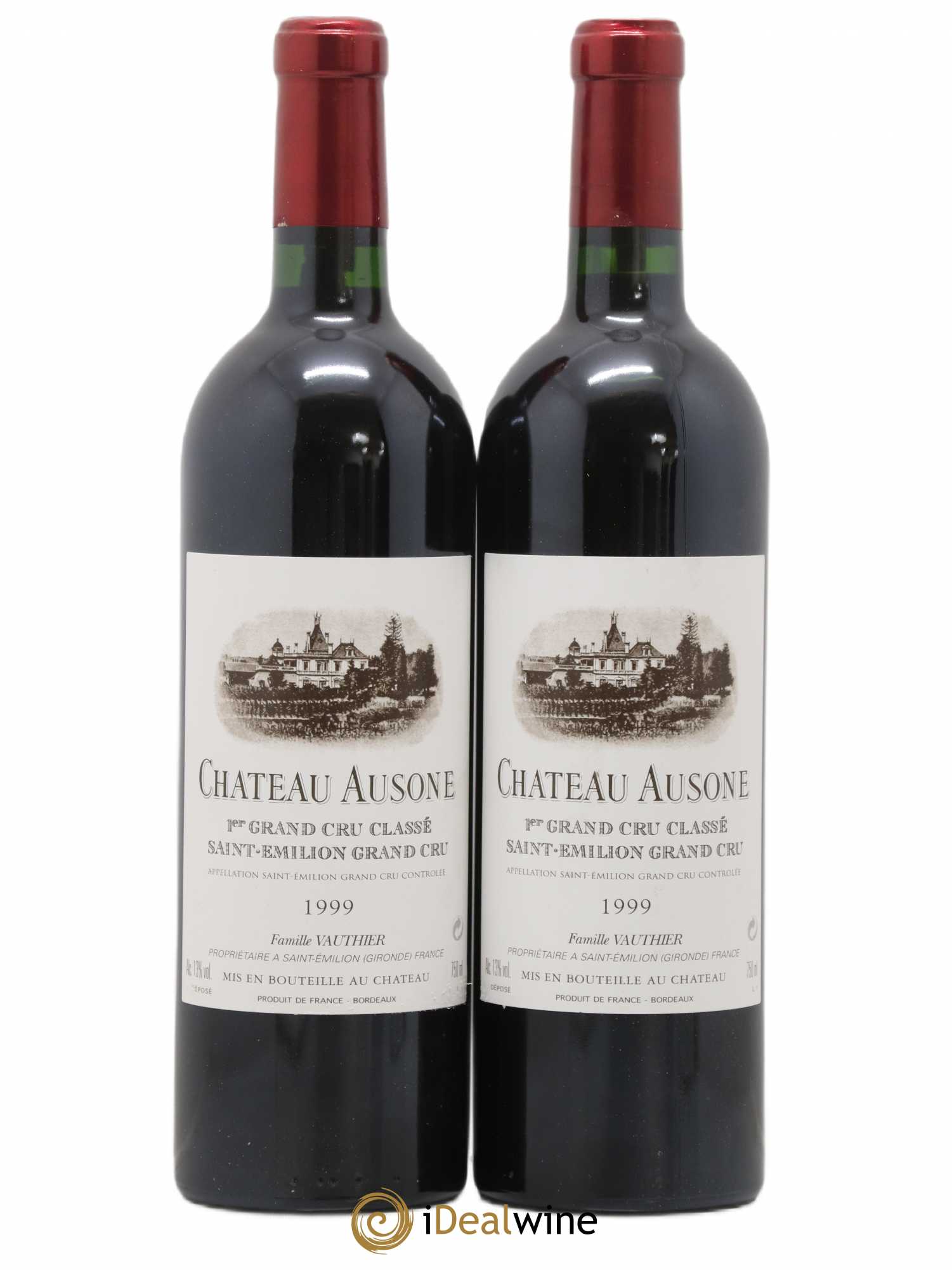Château Ausone 1er Grand Cru Classé A 1999 - Lot de 2 bouteilles - 0