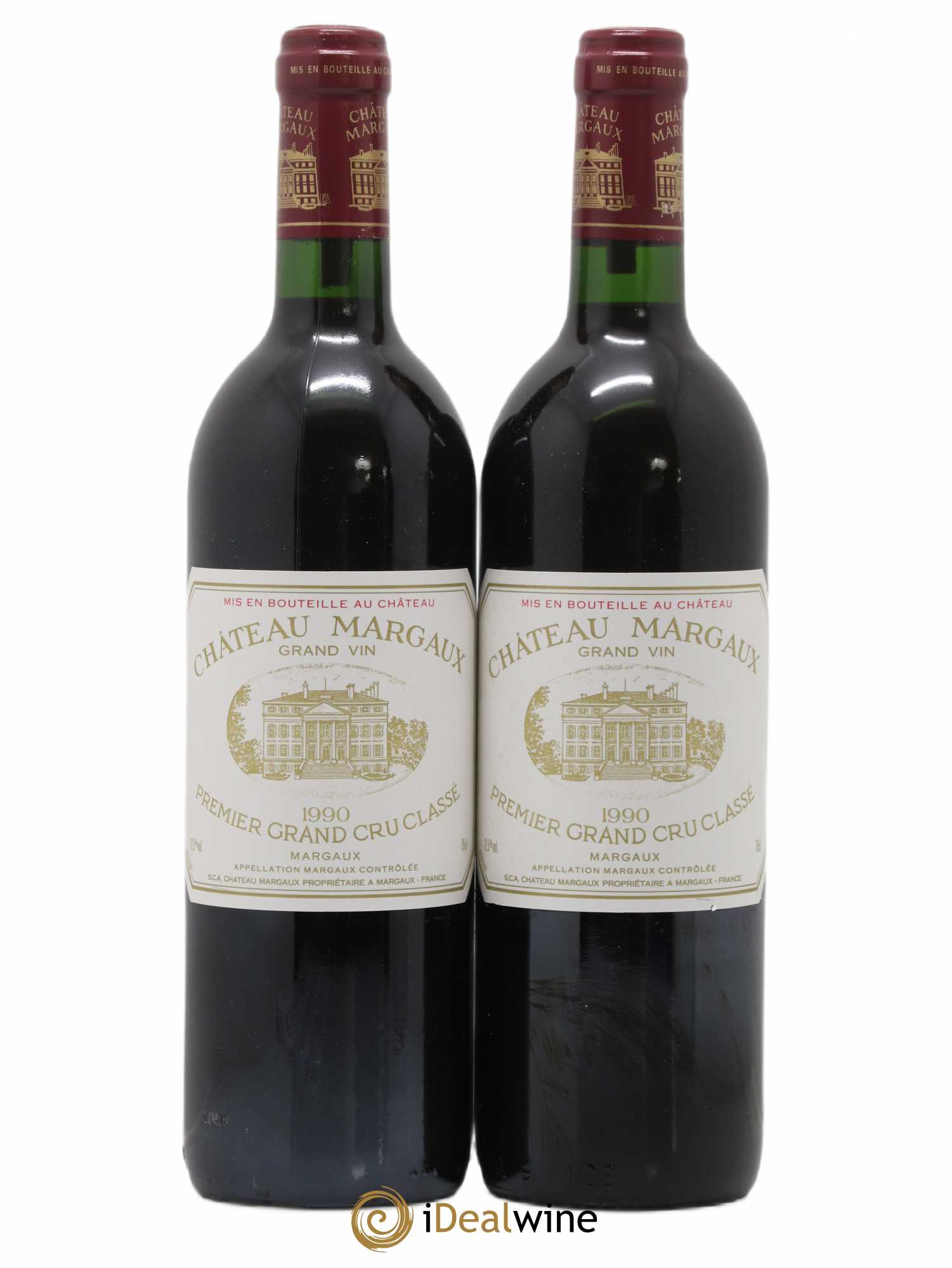 Château Margaux 1er Grand Cru Classé 1990 - Lot de 2 bouteilles - 0